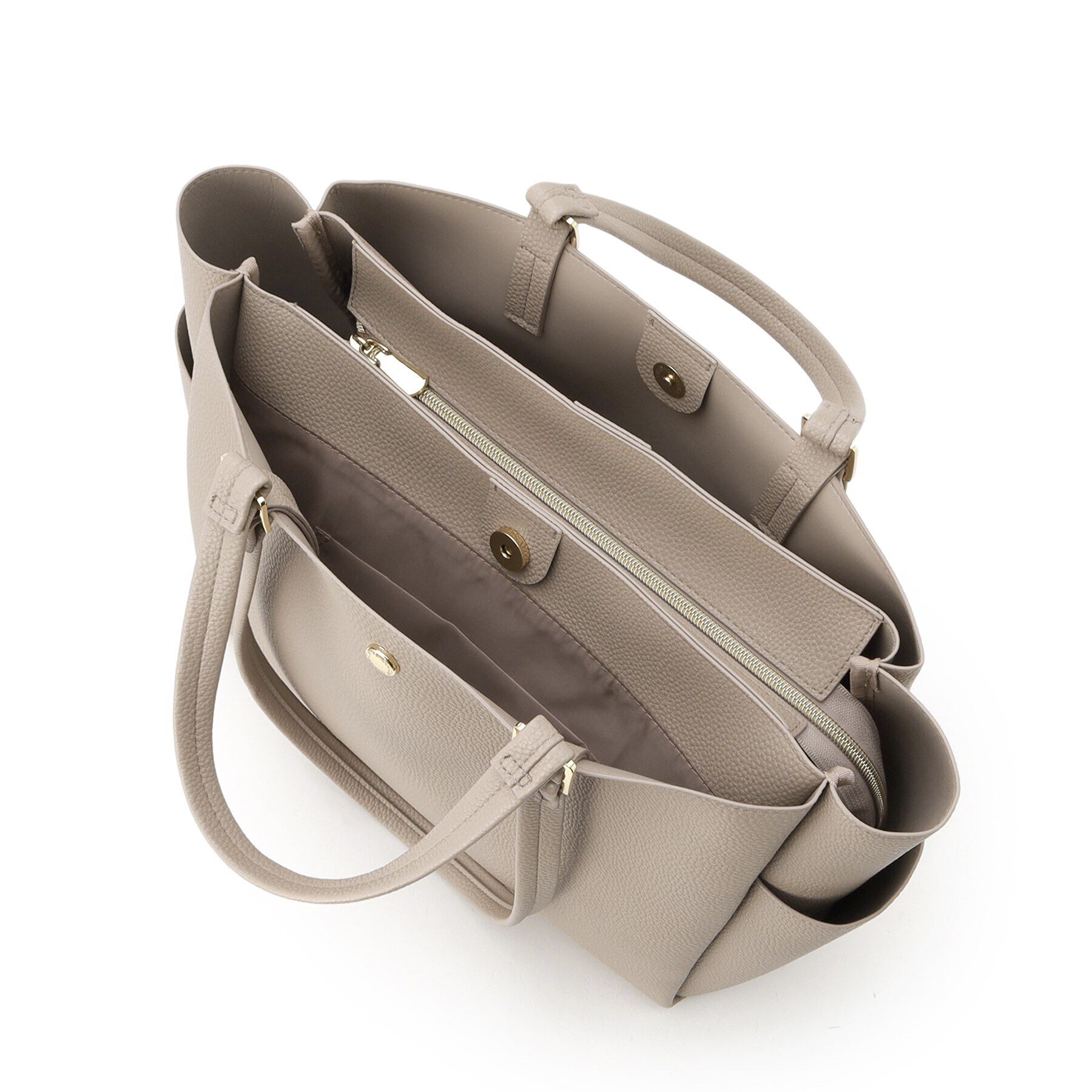 OPAQUE.CLIP「【軽量／A4サイズ対応／2WAY】シュリンク合皮大容量トートバッグ」|トートバッグ|