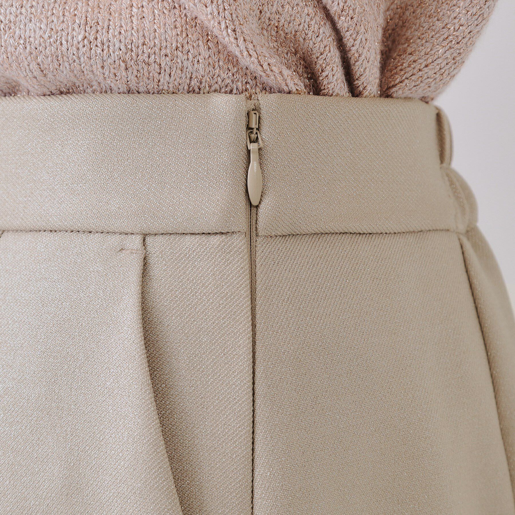 OPAQUE.CLIP「ラメナロースカート【洗濯機洗い可】」|スカート|