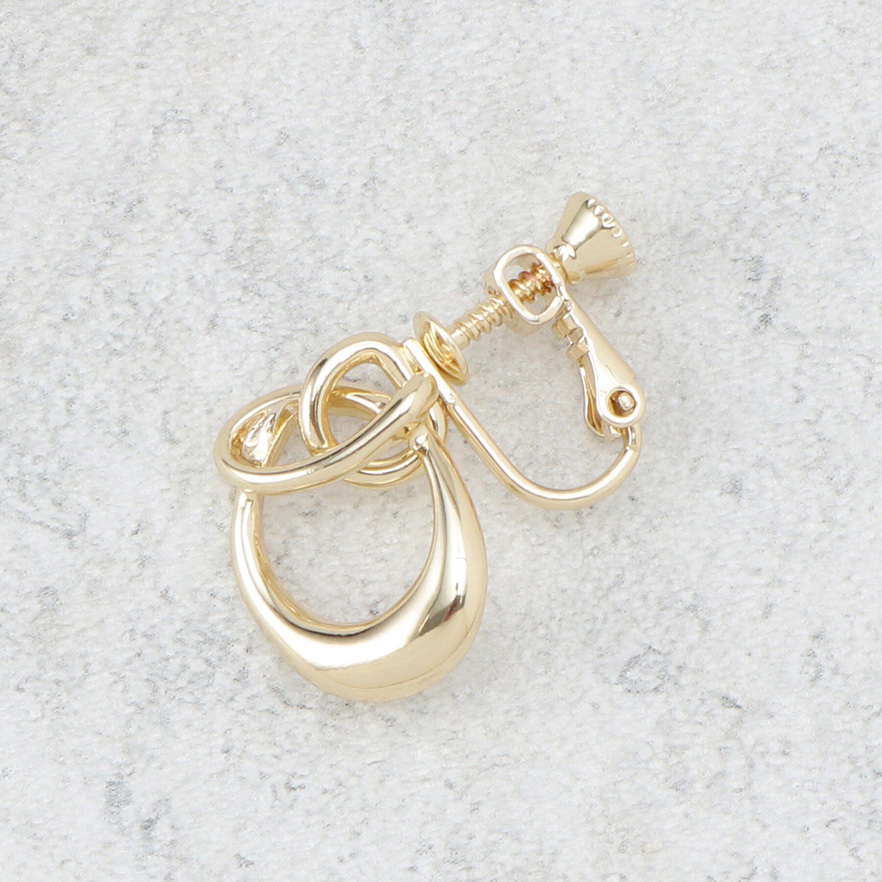 OPAQUE.CLIP「メタルノットイヤリング」|イヤリング|