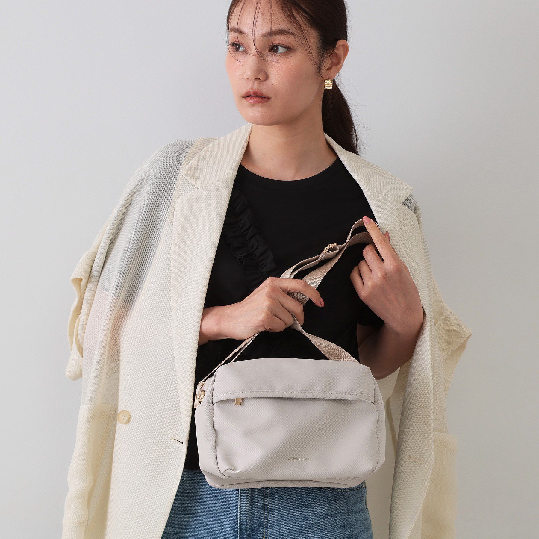 OPAQUE.CLIP「【軽量/撥水加工/多ポケット】ツイルピジョンミニショルダーバッグ」|ショルダー・メッセンジャー|