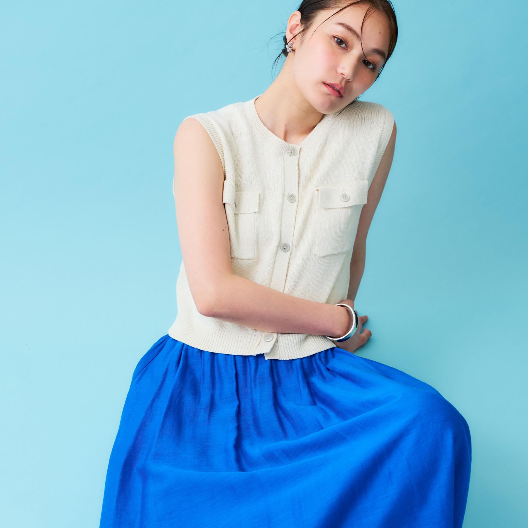 OPAQUE.CLIP「ダブルポケットニット【洗濯機洗い可】」|ニット・セーター|