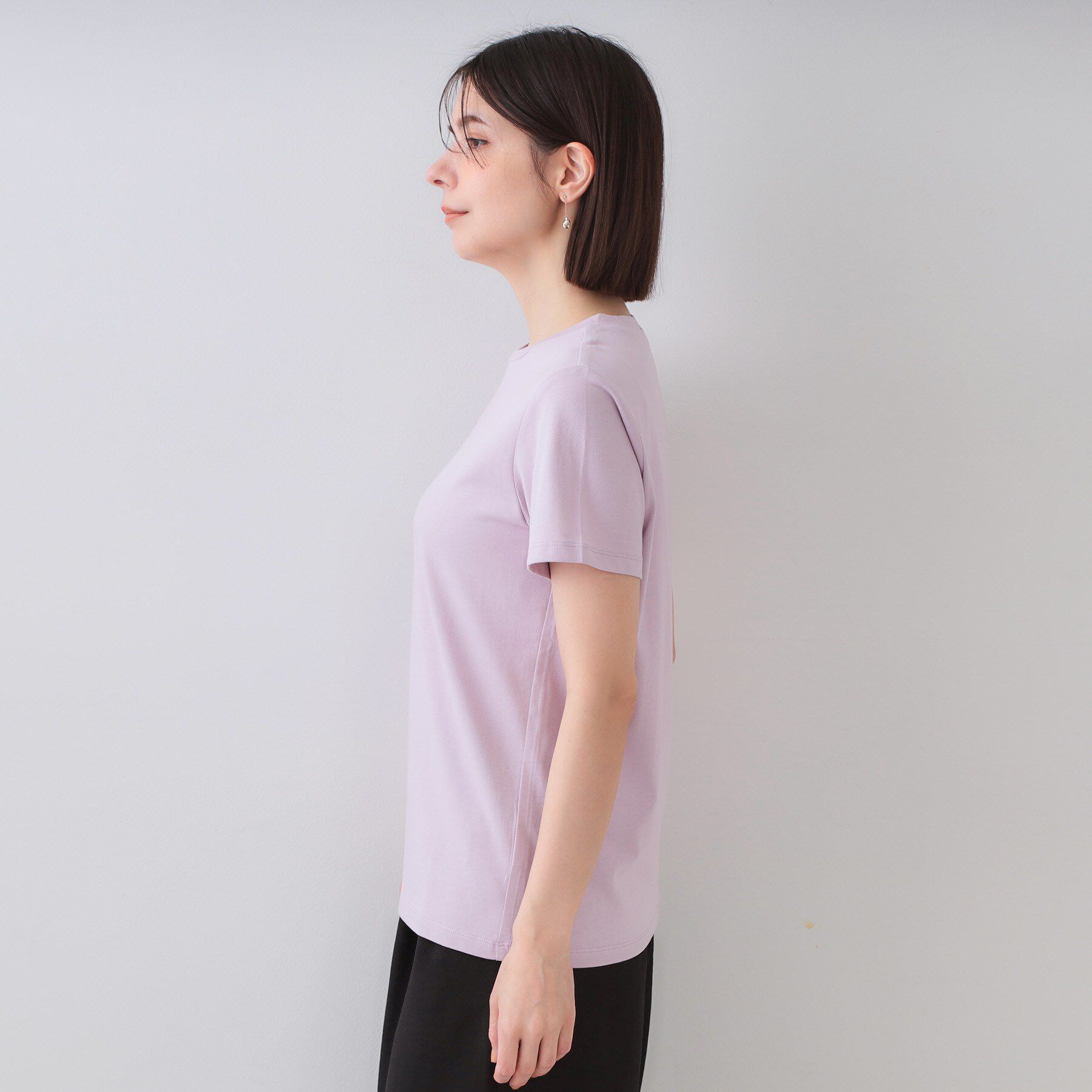 OPAQUE.CLIP「《5色展開》ベーシックTシャツ【洗濯機洗い可/UV/接触冷感】」|Tシャツ・カットソー|