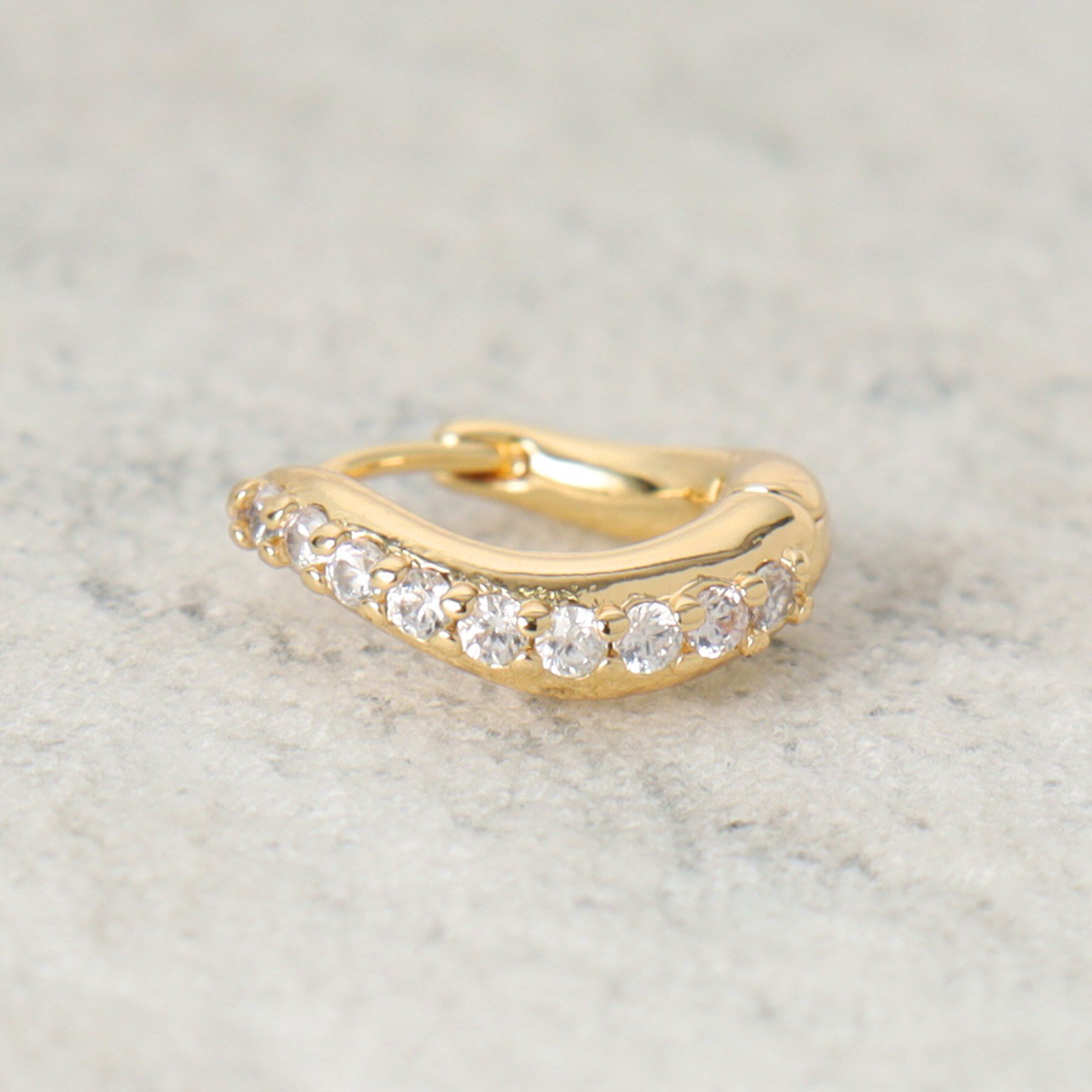 OPAQUE.CLIP「ワンタッチ キラビジューピアス」|ピアス|