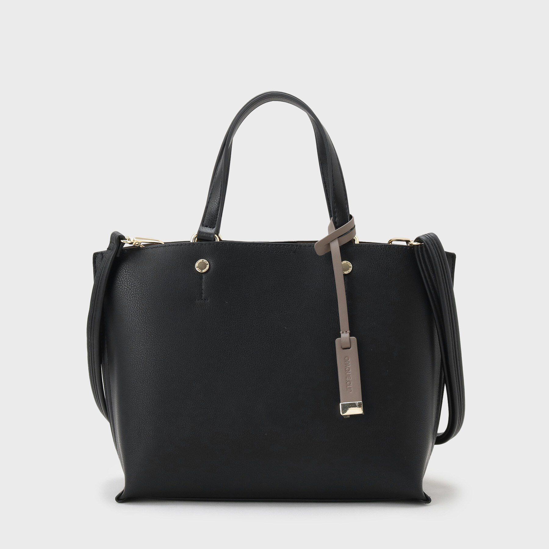 OPAQUE.CLIP「【2WAY/名品】バイカラー3層ミドルトートバッグ」|トートバッグ|