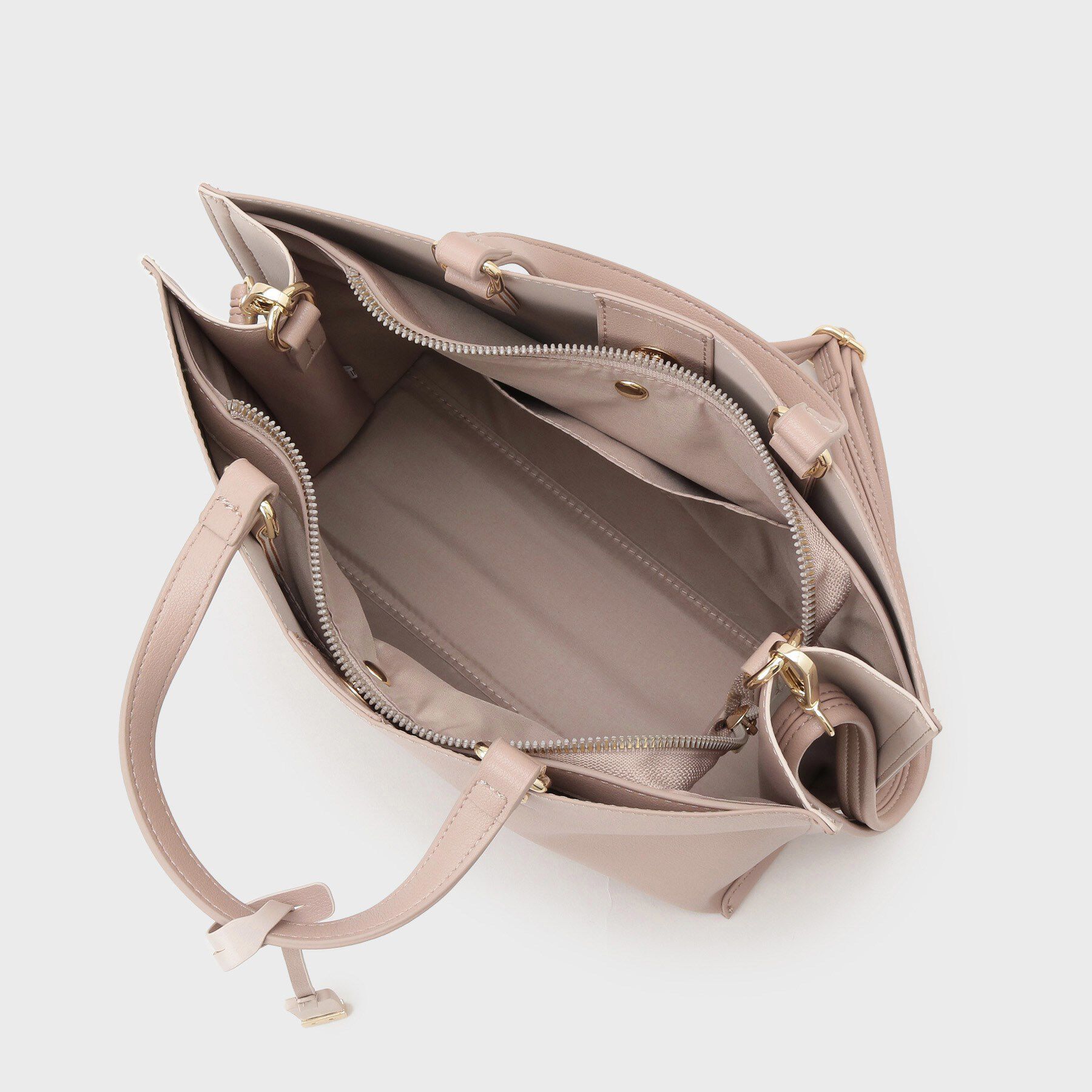 OPAQUE.CLIP「【2WAY/名品】バイカラー3層ミドルトートバッグ」|トートバッグ|