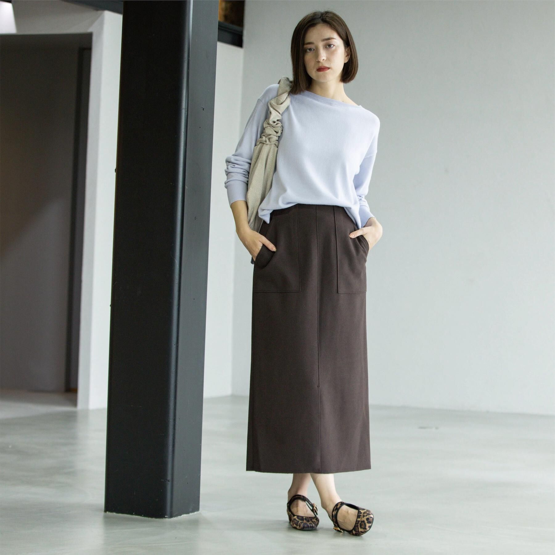 OPAQUE.CLIP「ウールライクタイトスカート【洗濯機洗い可】《8col》」|スカート|