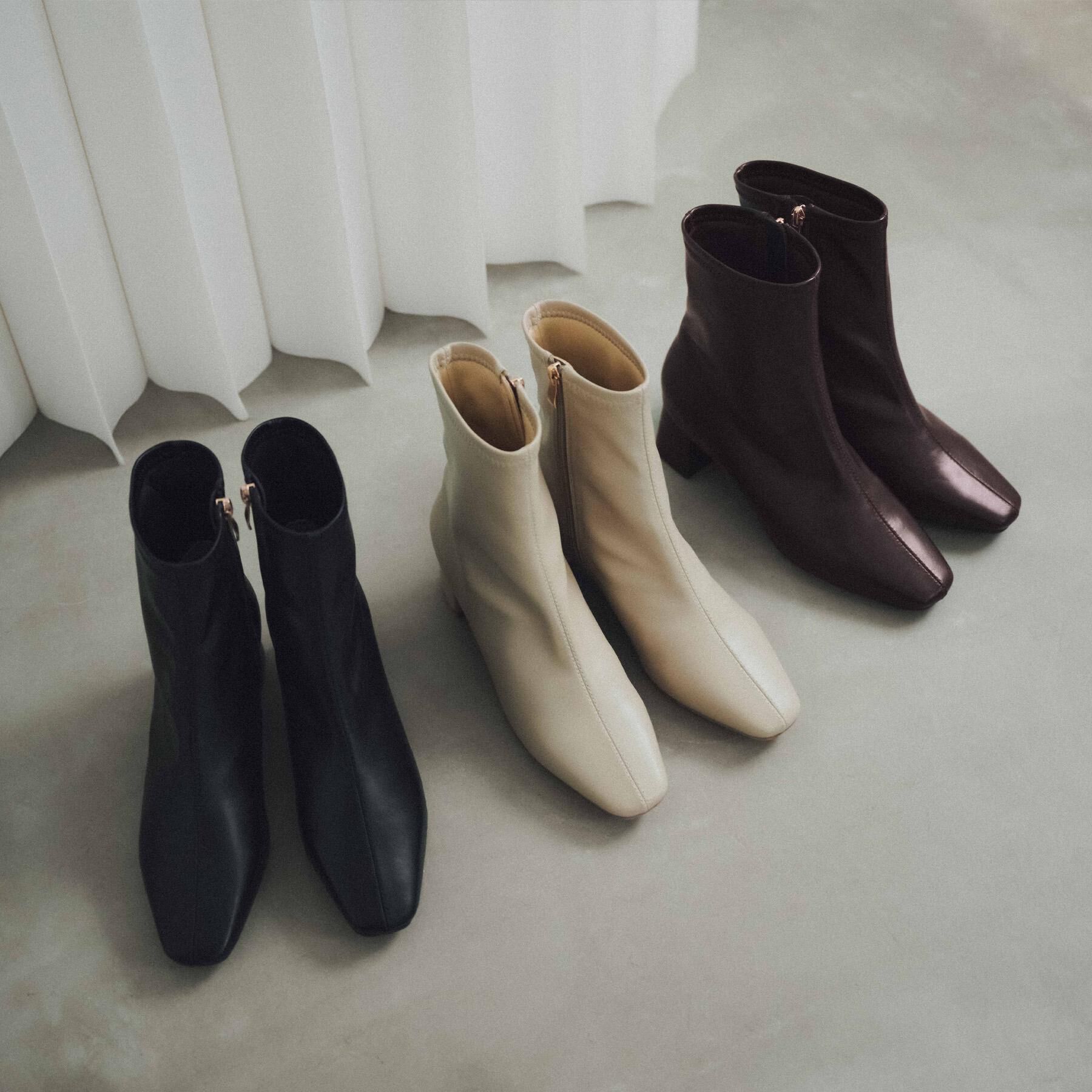 OPAQUE.CLIP「ベーシックショートブーツ【THEシリーズ/抗菌防臭加工】」|ショートブーツ|