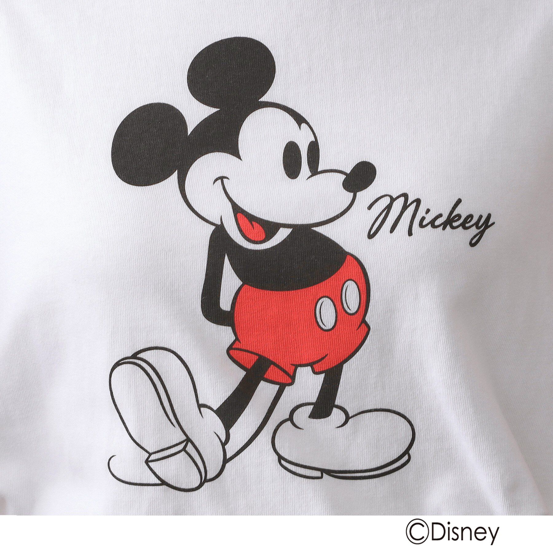 OPAQUE.CLIP「【Mickey Mouse】プリントロングTシャツ」|Tシャツ・カットソー|