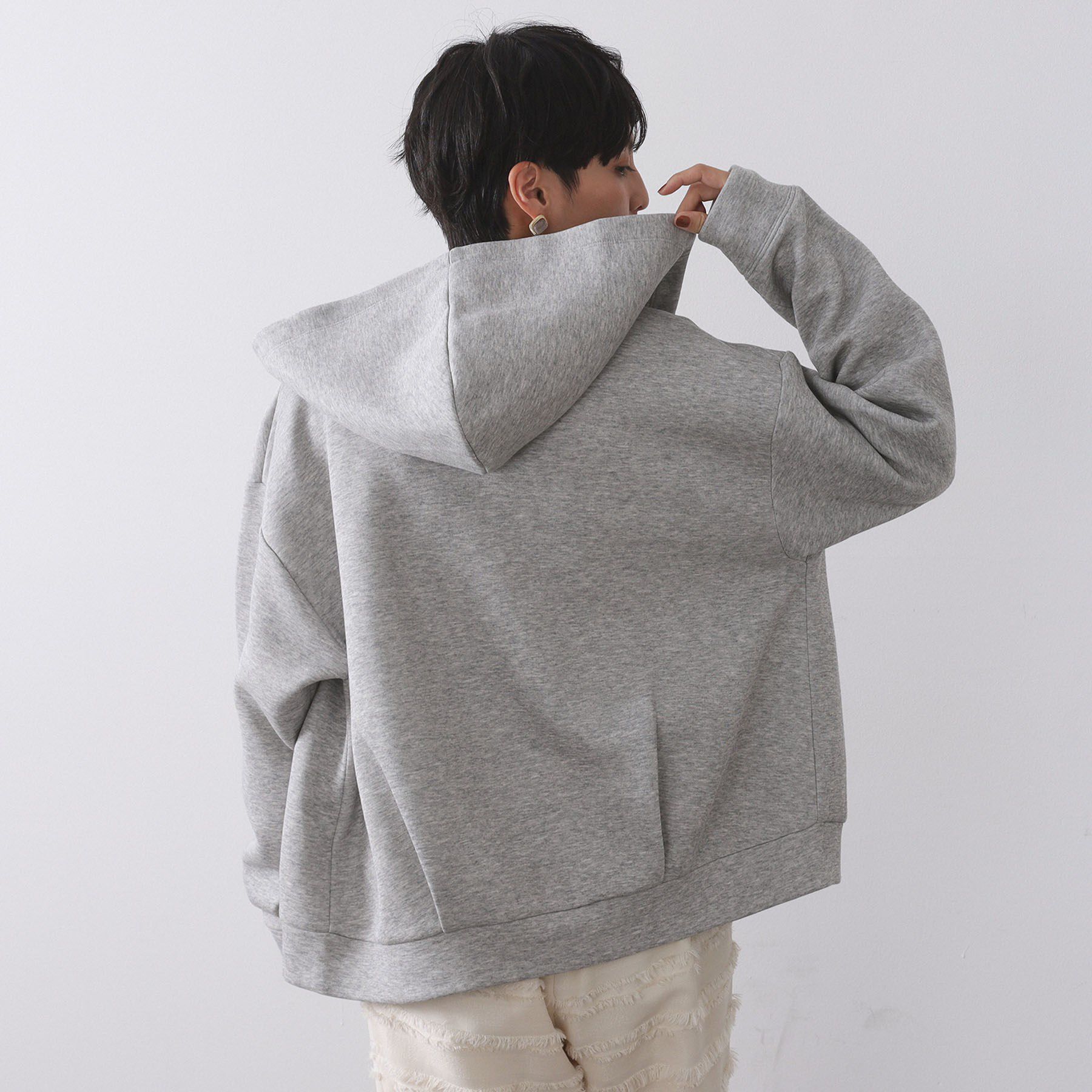 OPAQUE.CLIP「ダブルジップフーディ/セットアップ対応【洗濯機OK】」|カーディガン|