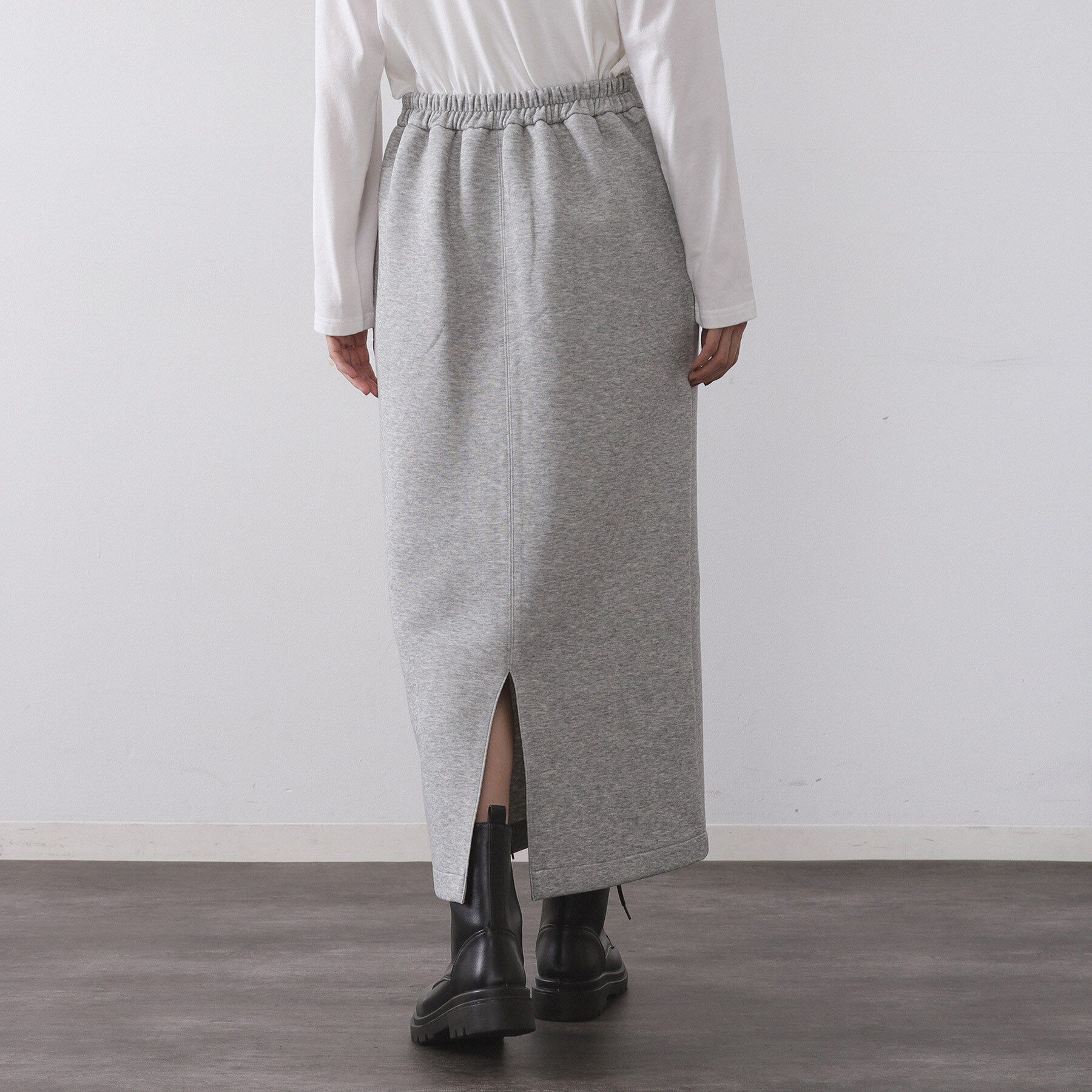 OPAQUE.CLIP「イージーナロースカート/セットアップ対応可【洗濯機OK】」|スカート|