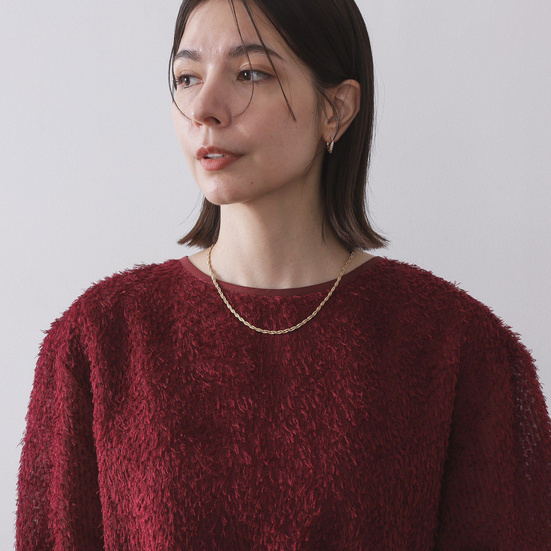 OPAQUE.CLIP「ねじりチェーンネックレス」|ネックレス|