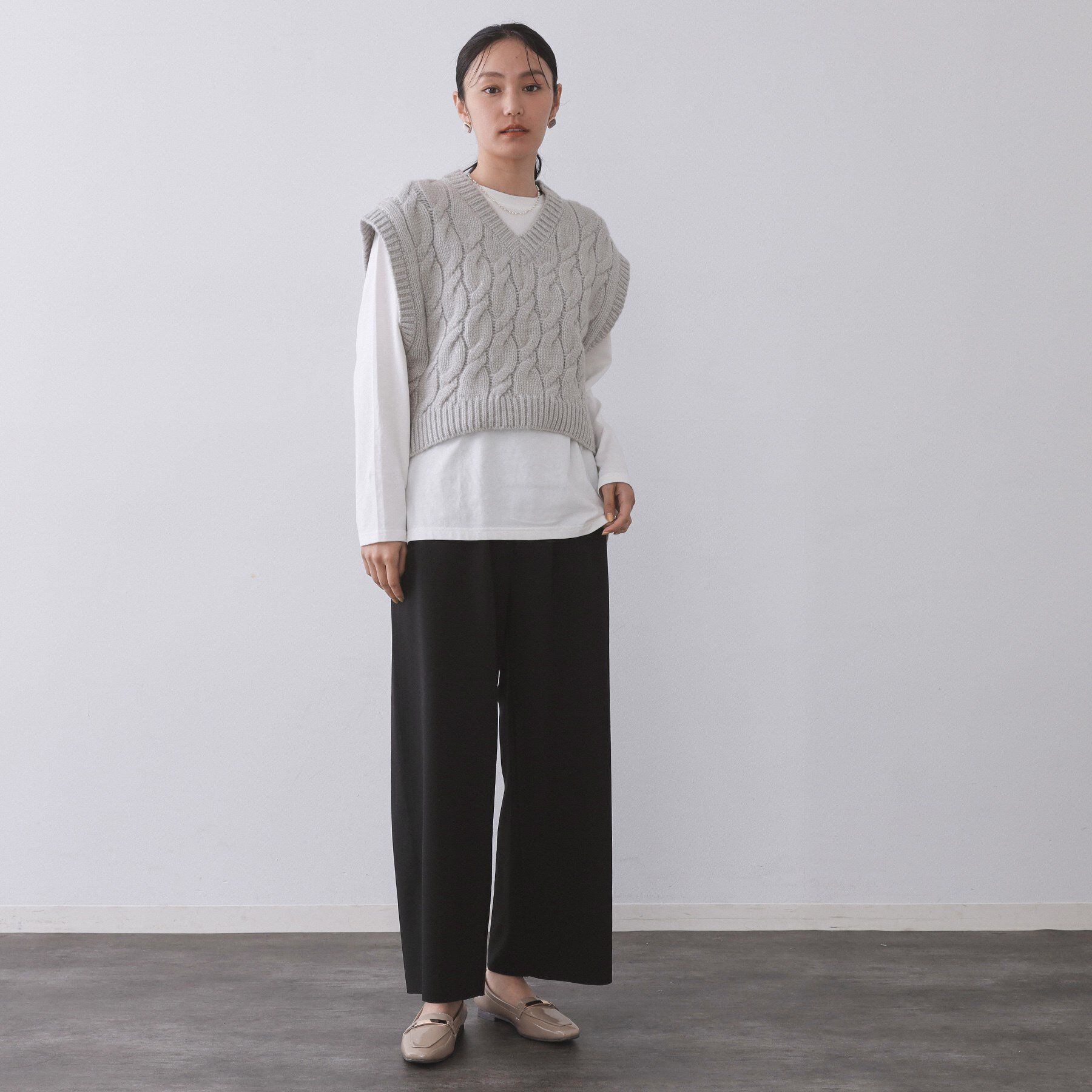 OPAQUE.CLIP「イージーワイドパンツ【洗濯機OK】」|その他|