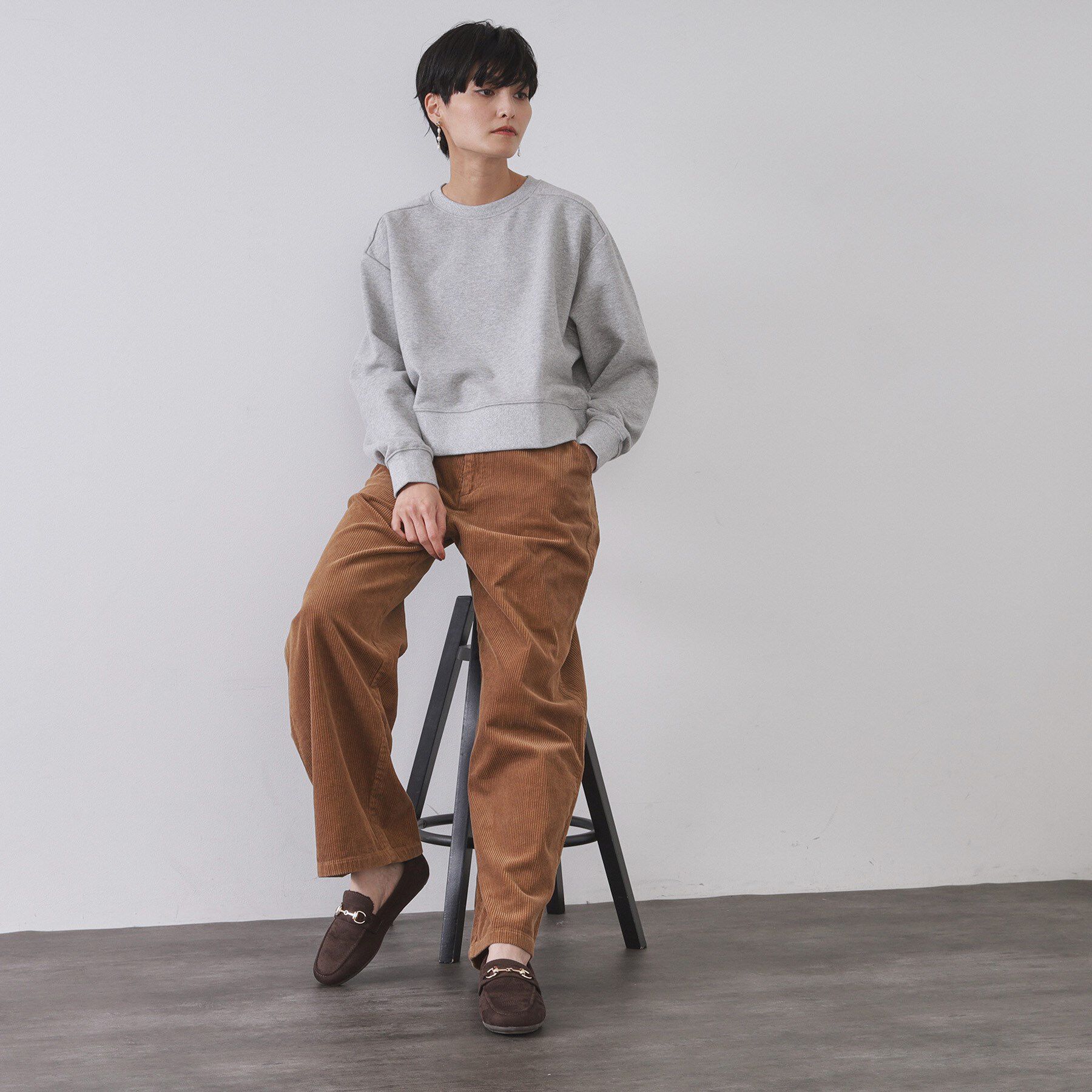 OPAQUE.CLIP「【通勤対応可能】ビット付きフェイクファーローファー」|パンプス|