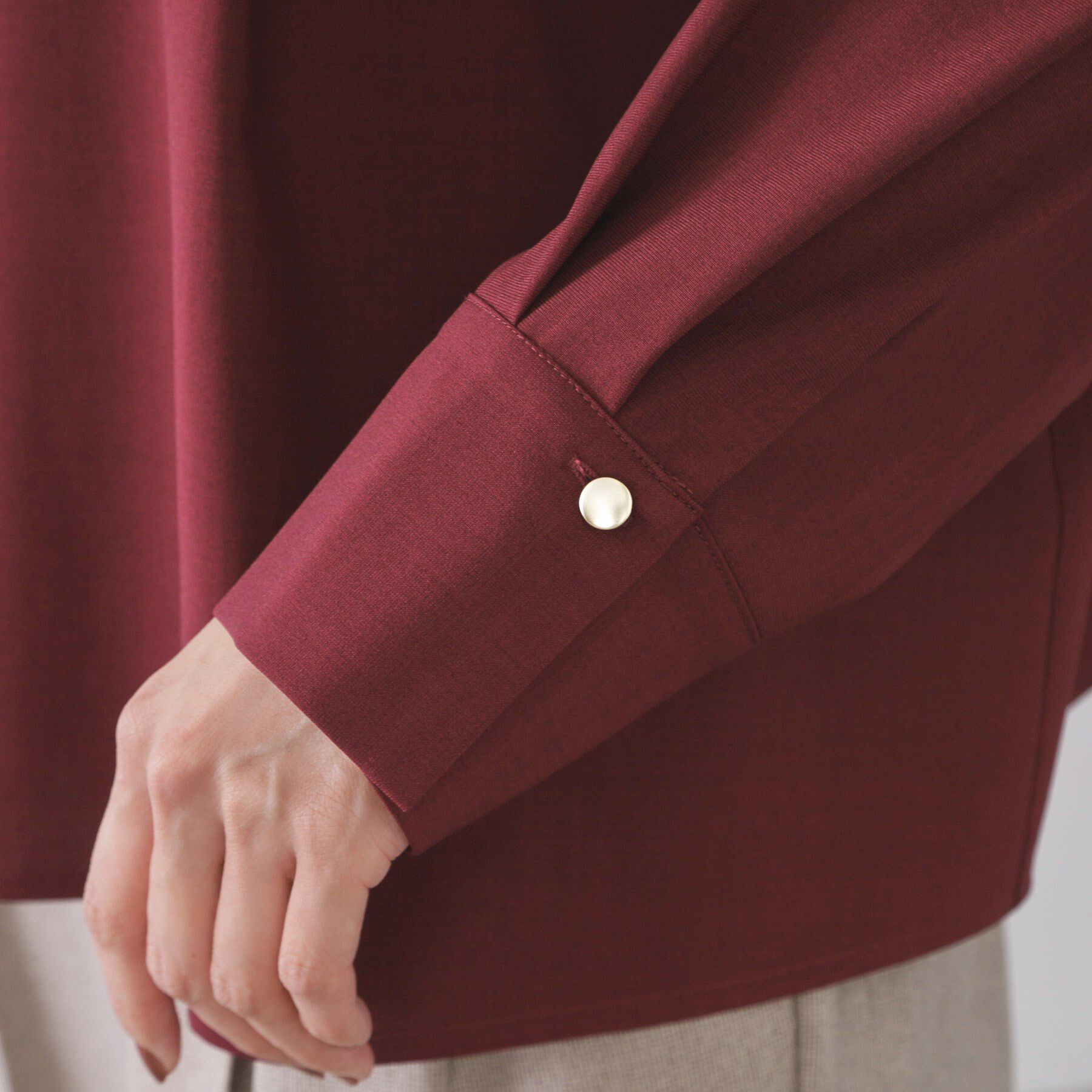 OPAQUE.CLIP「タックスキッパーブラウス【洗濯機OK】」|シャツ・ブラウス|