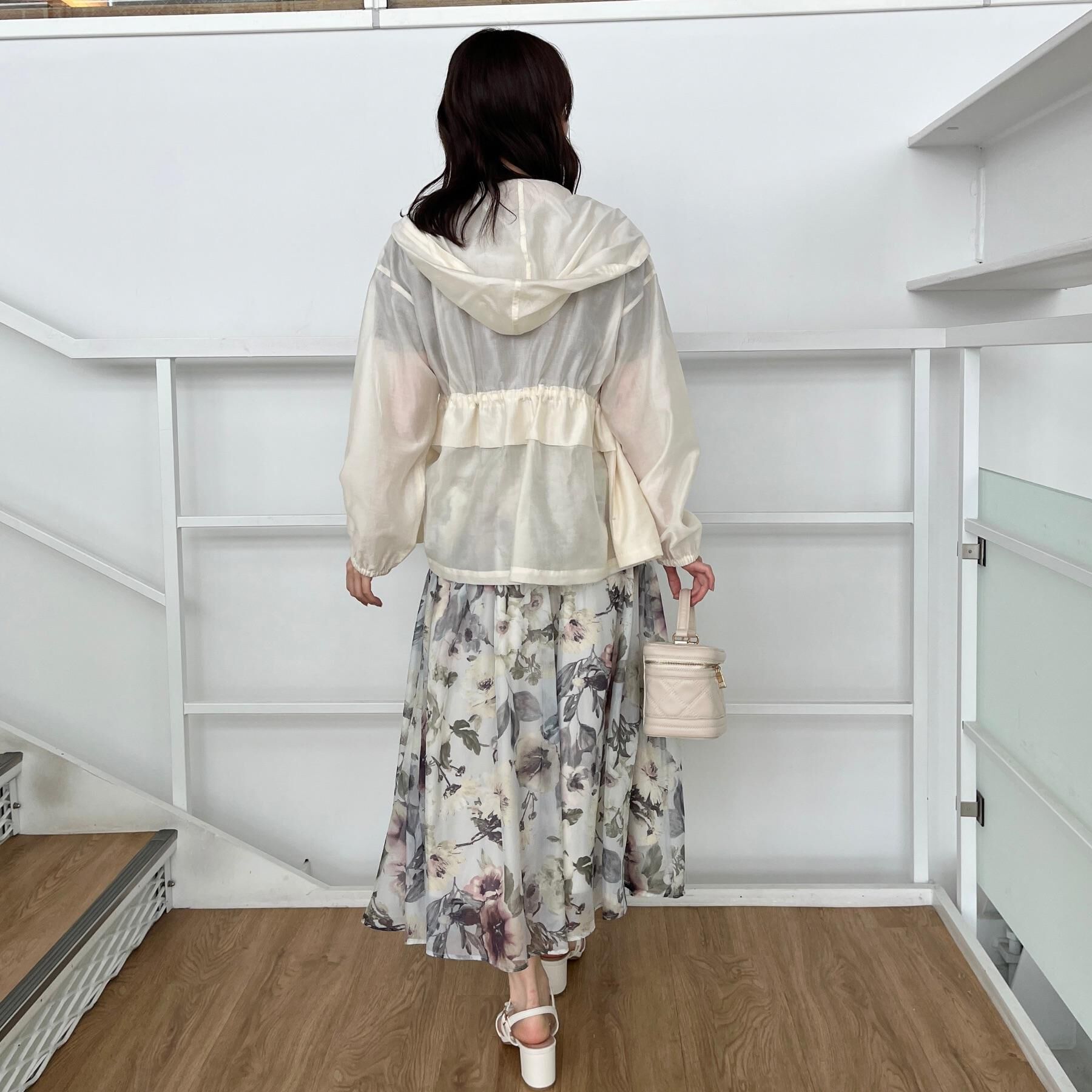 Couture broach「【一枚で着映える・華やか・上品】Summerオーガンフルールスカート」|スカート|