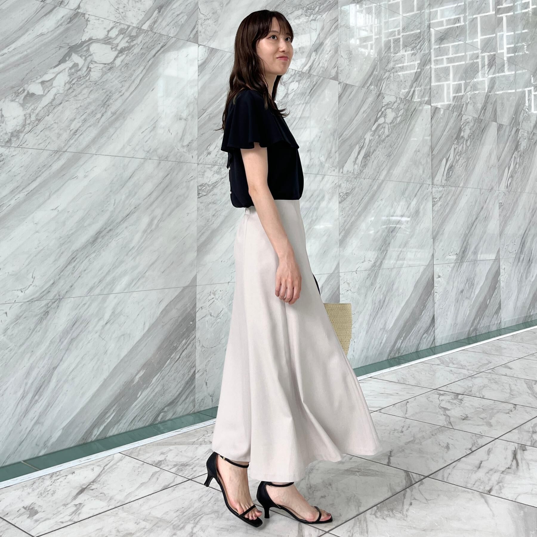 Couture broach「【マシンウォッシャブル・UVケア・接触冷感】2WAYケープデザインカットソー」|Tシャツ・カットソー|