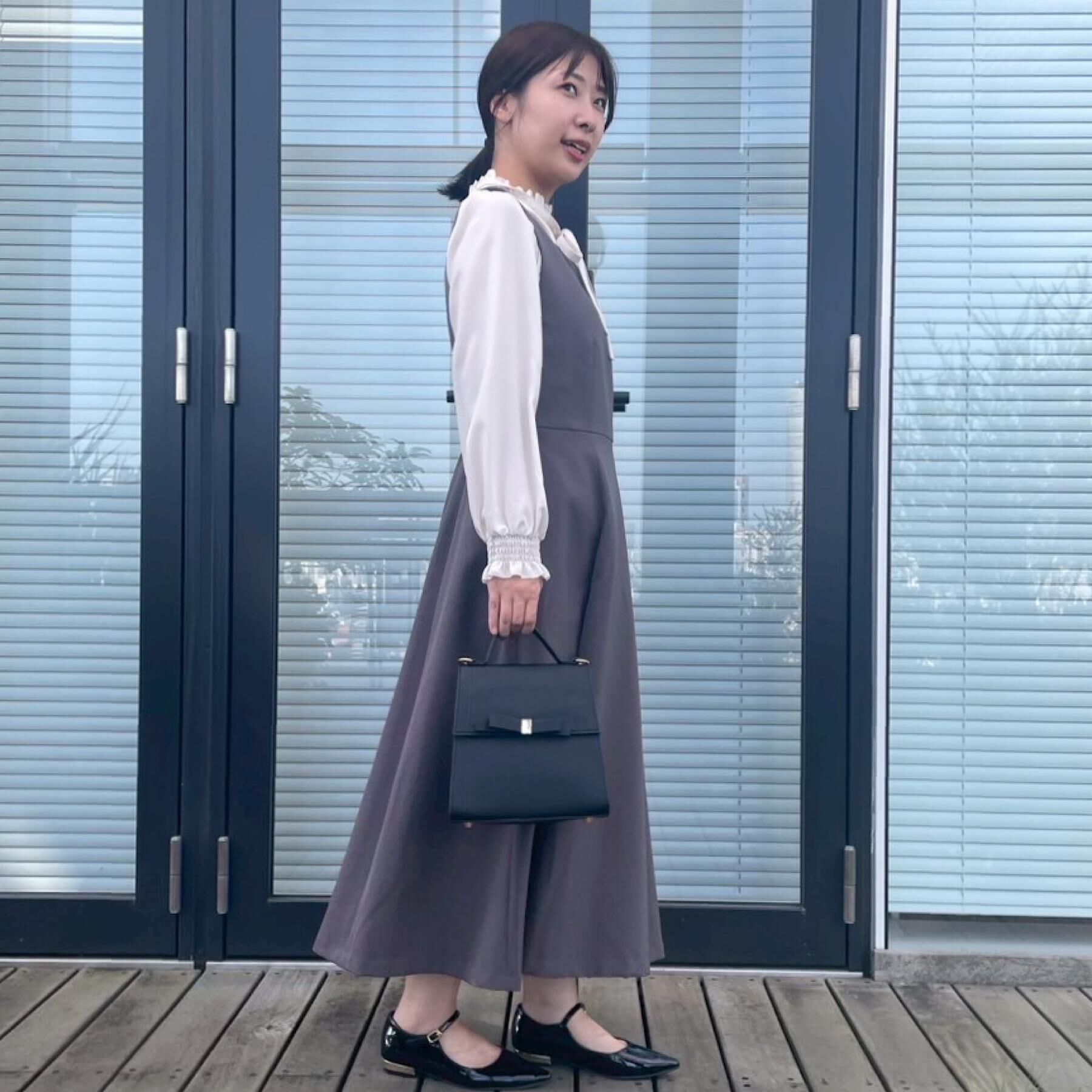 Couture broach「【フェミニン・通勤】タイ付きピコフリルブラウス」|シャツ・ブラウス|