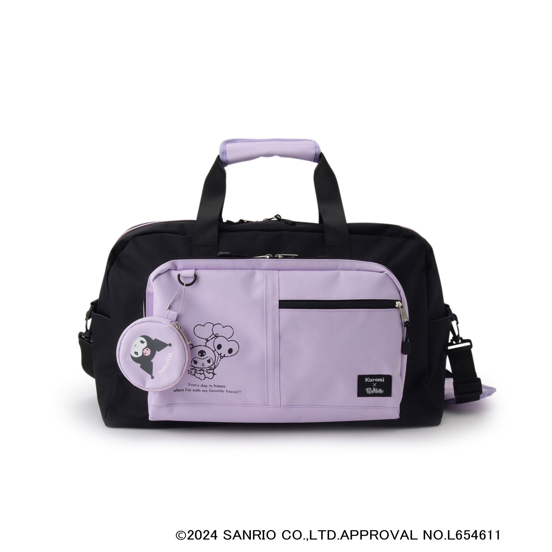 PINK-latte「【サンリオキャラクターズコラボ＆2WAY】ポーチ付きボストンバッグ」|ボストンバッグ|