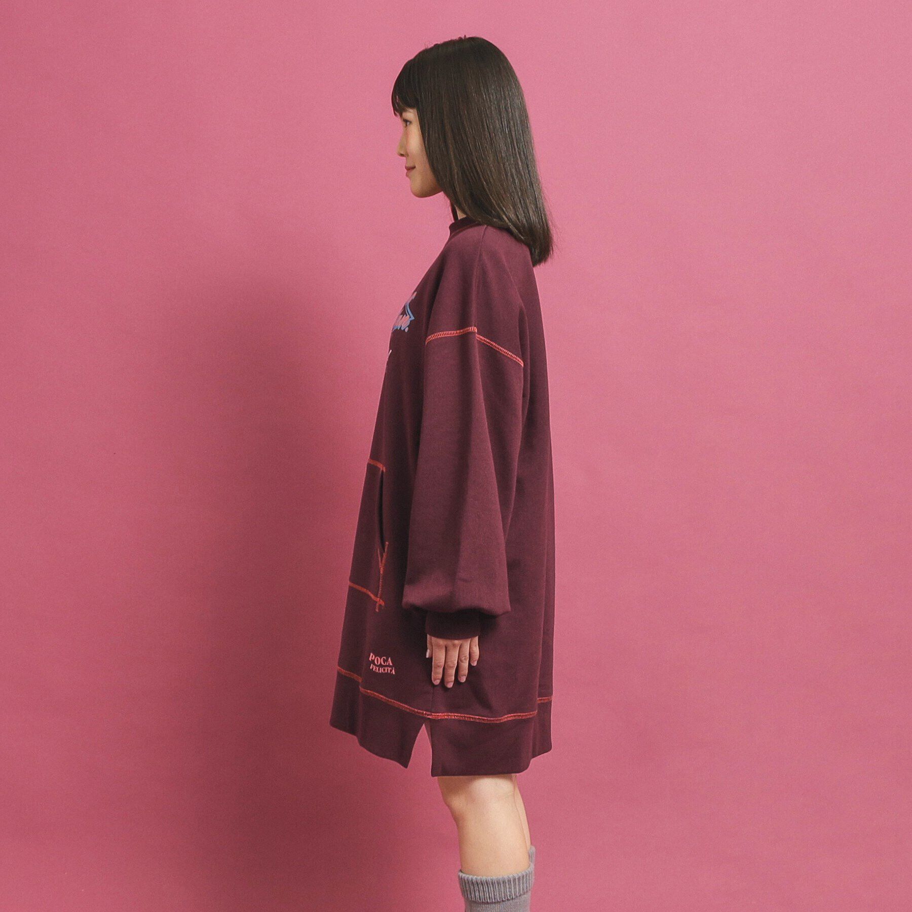 PINK-latte「オールドロゴチュニックワンピース」|ワンピース|