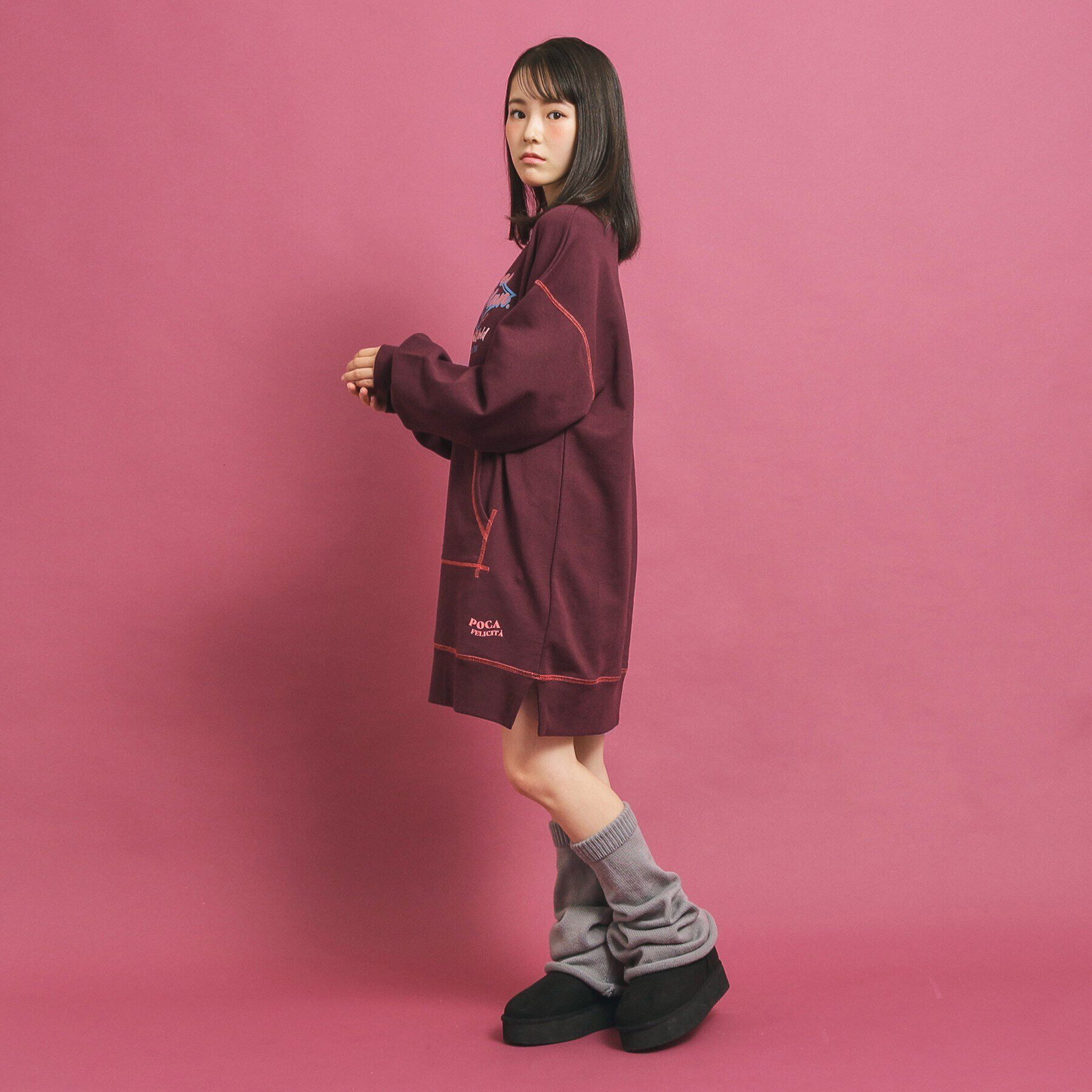 PINK-latte「オールドロゴチュニックワンピース」|ワンピース|