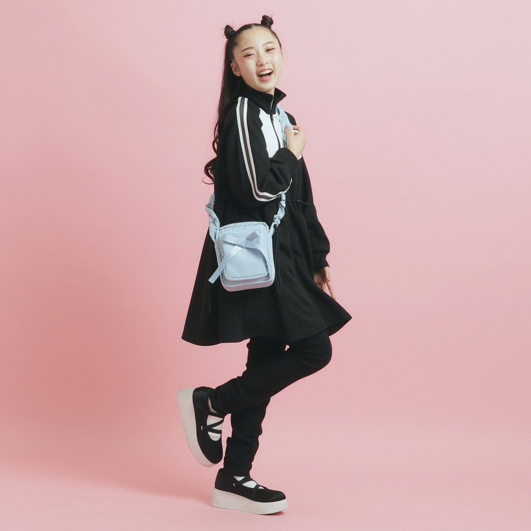 PINK-latte「くしゅくしゅベルトタテショルダー」|ショルダー・メッセンジャー|