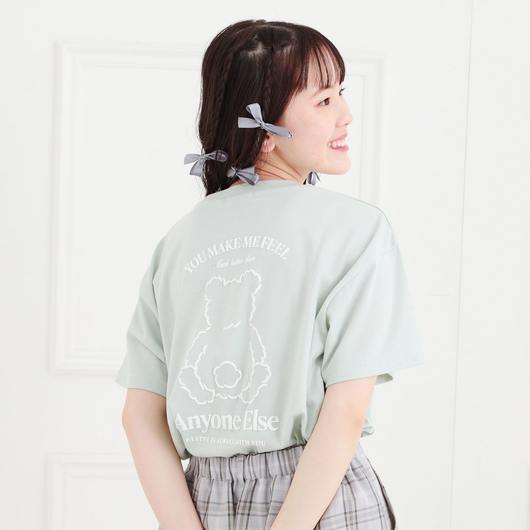 PINK-latte「くまちゃんTシャツ」|Tシャツ・カットソー|