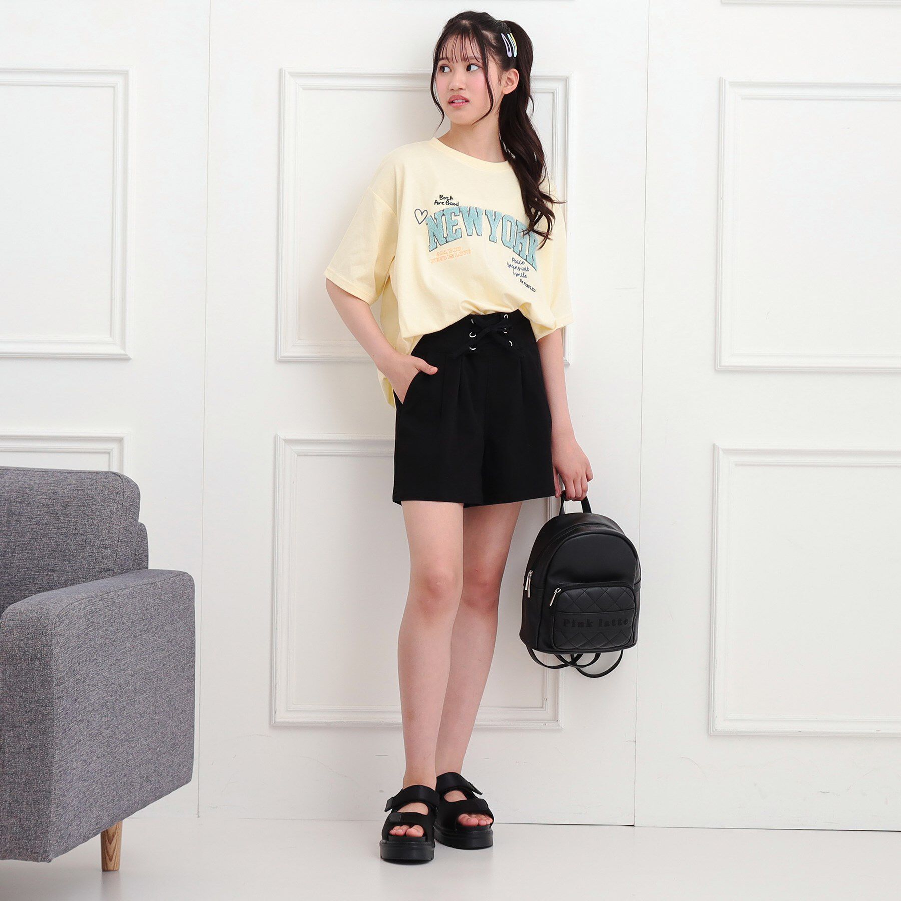 PINK-latte「ミニリュック」|リュック|