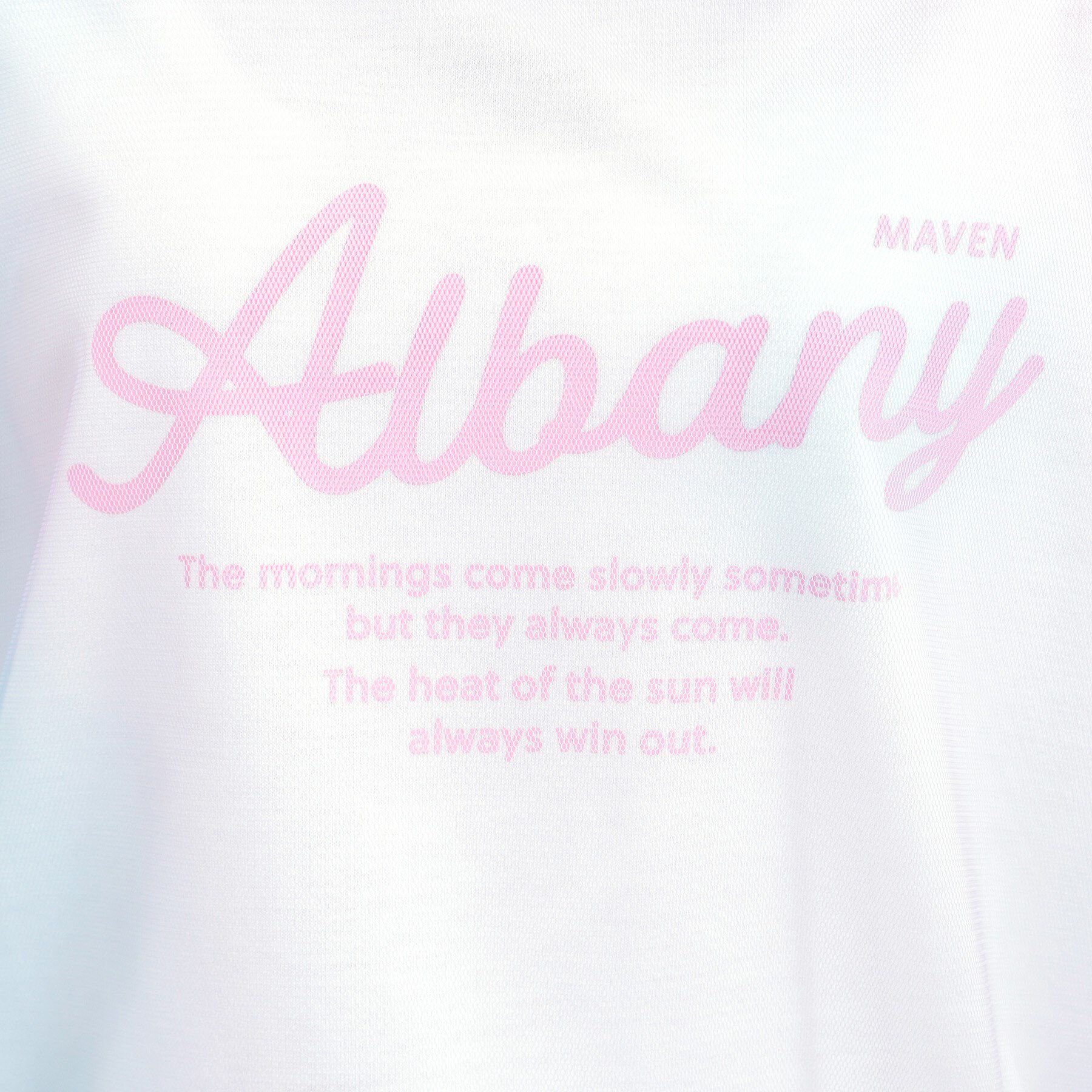 PINK-latte「チュールドッキングビッグTシャツ」|Tシャツ・カットソー|