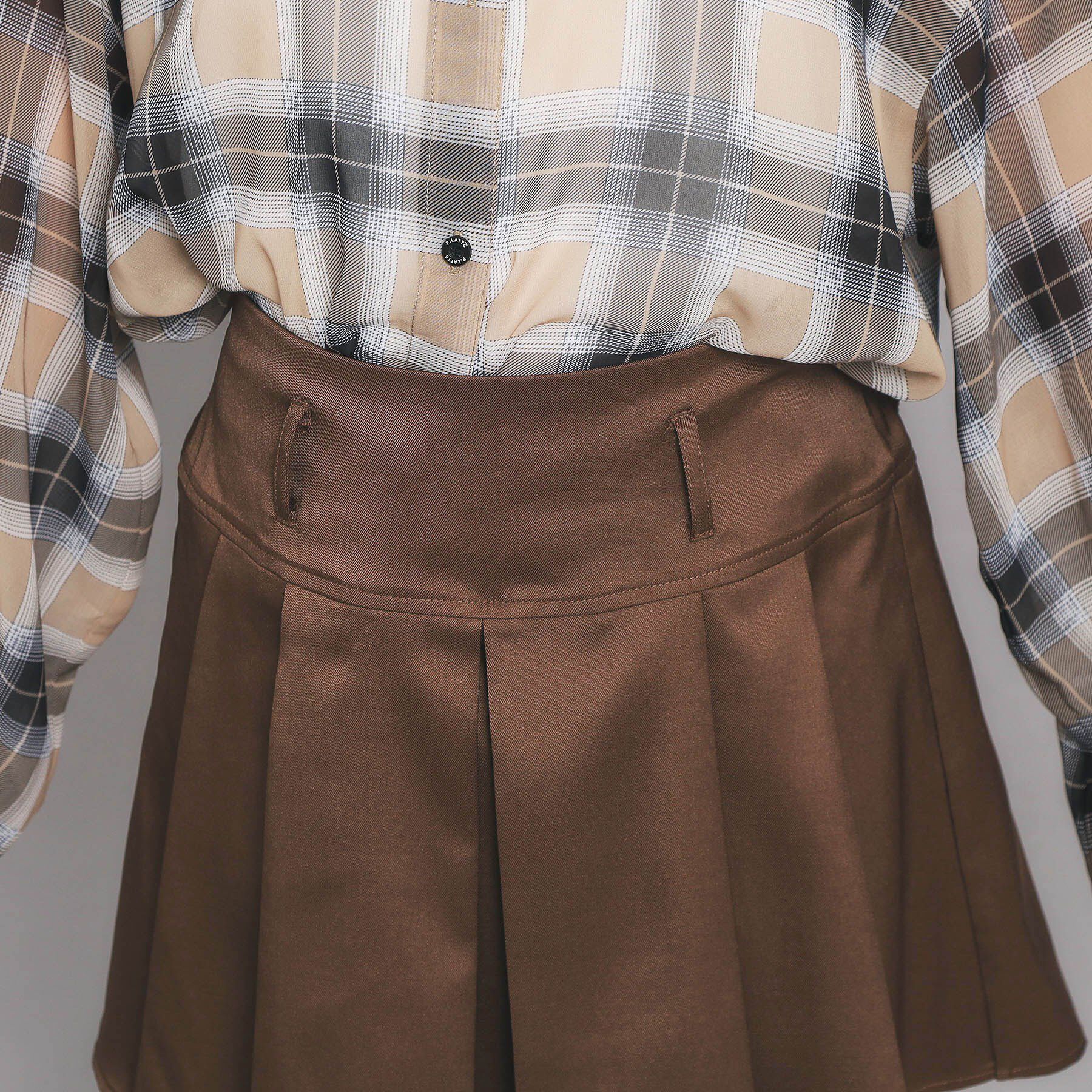 PINK-latte「ベルト付プリーツスカート」|スカート|