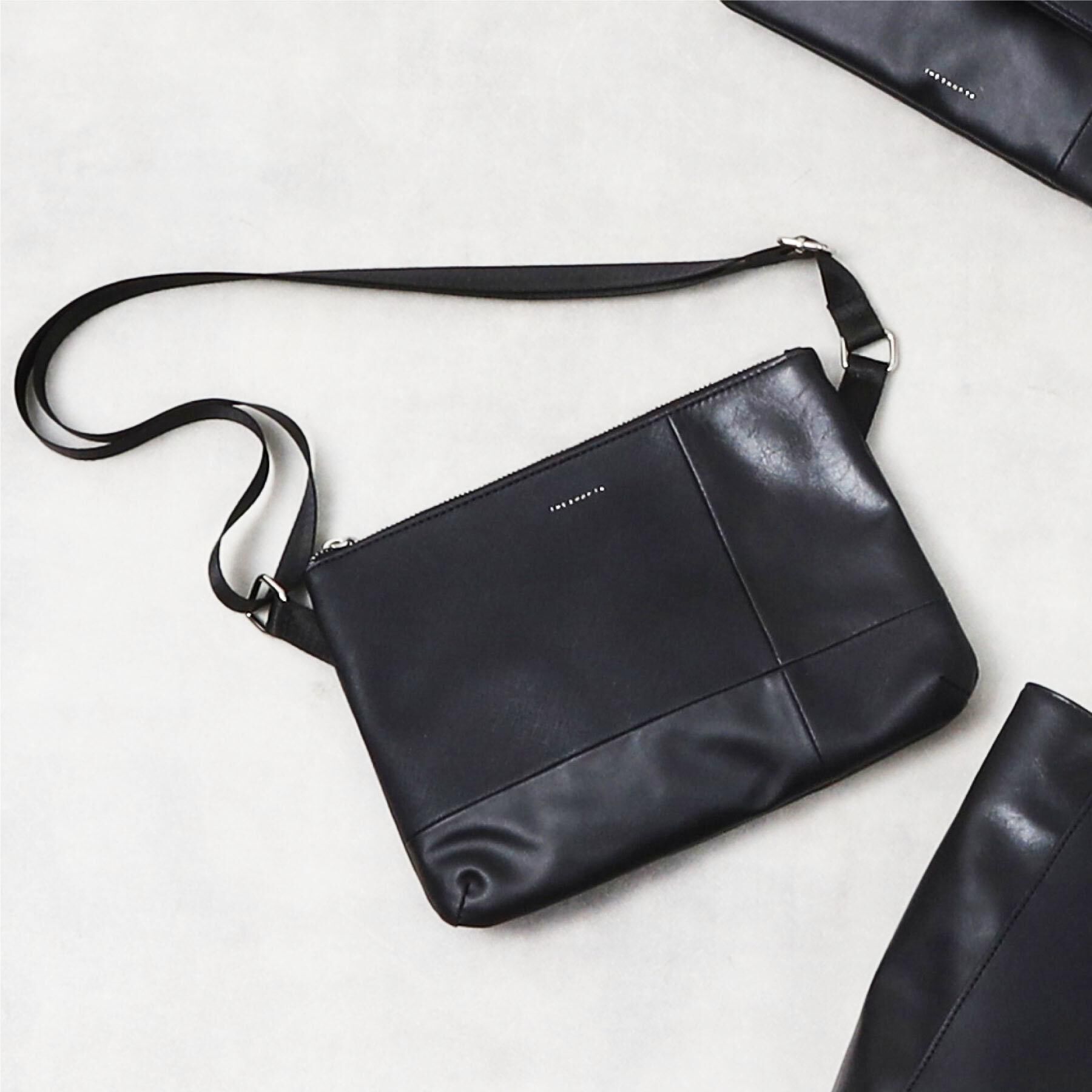 THE SHOP TK「サフィアーノミニサコッシュ」|ショルダー・メッセンジャー|ブラック(619)