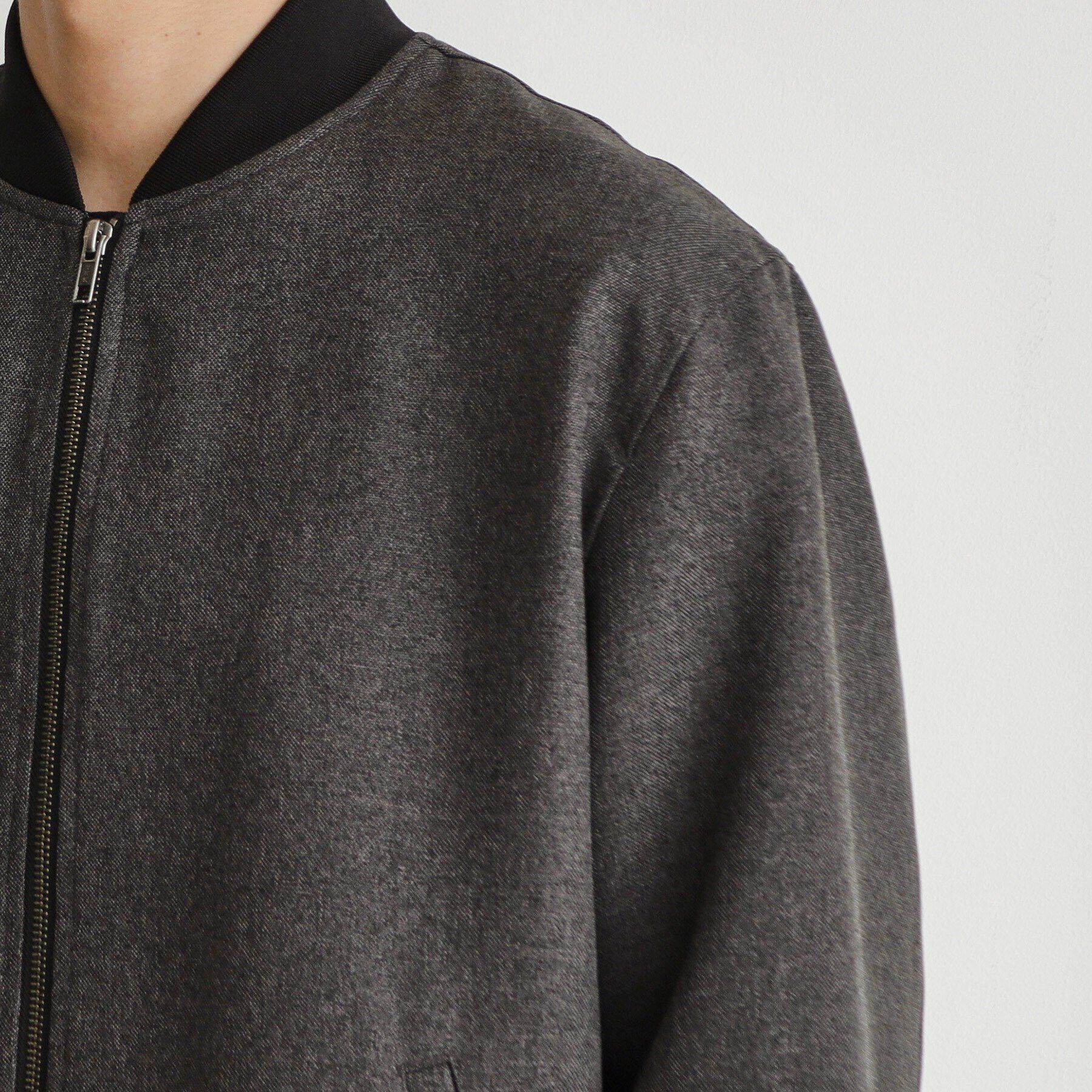 THE SHOP TK「【セットアップ可】シャークスキンリブブルゾン」|ブルゾン・スタジャン|