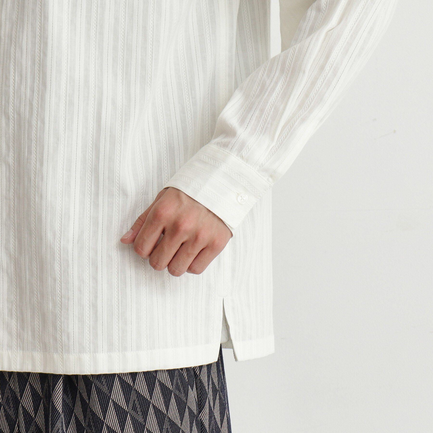 THE SHOP TK「コットンレース長袖シャツ」|シャツ・ブラウス|