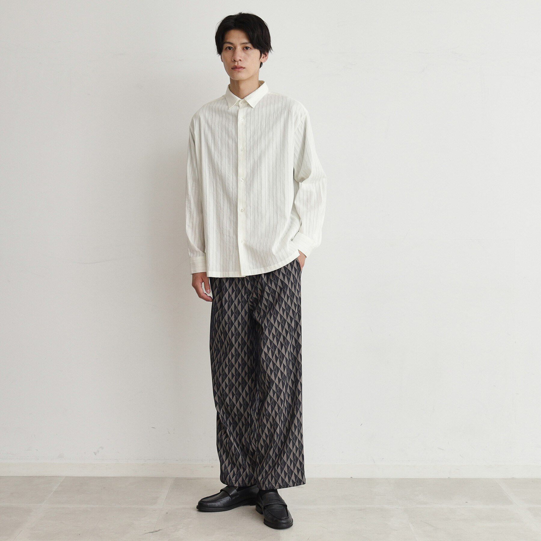 THE SHOP TK「コットンレース長袖シャツ」|シャツ・ブラウス|