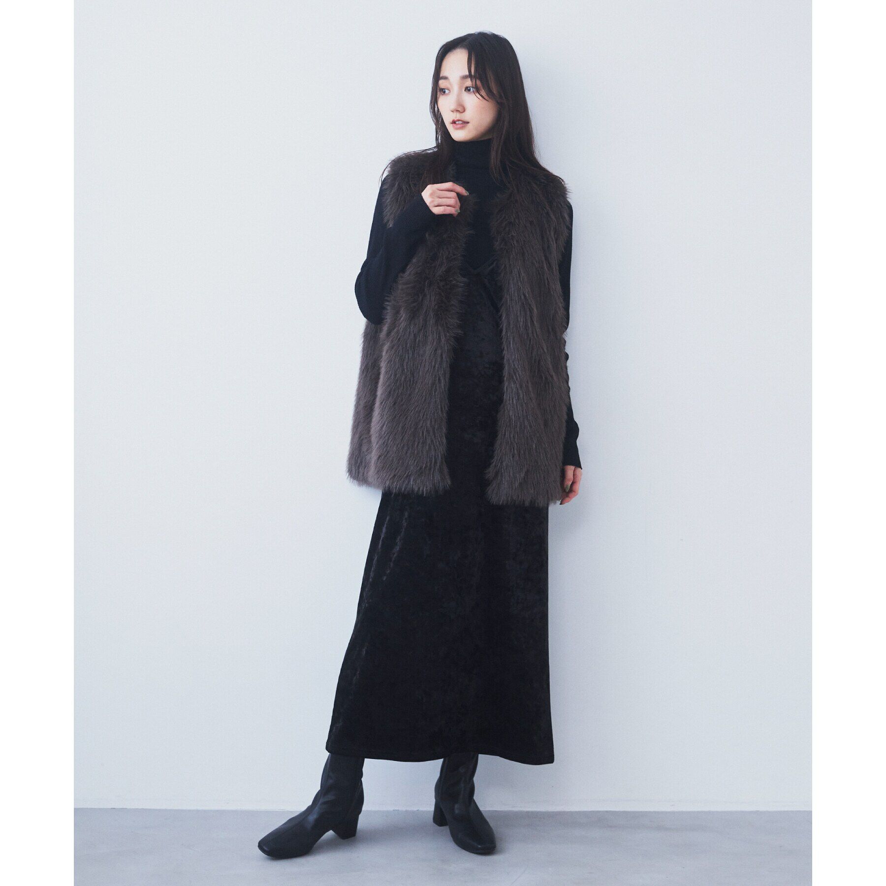 THE SHOP TK「【ヒルナンデス！で紹介】【旬なスタイル/ふわふわ】アソートファーベスト」|ベスト・ジレ|