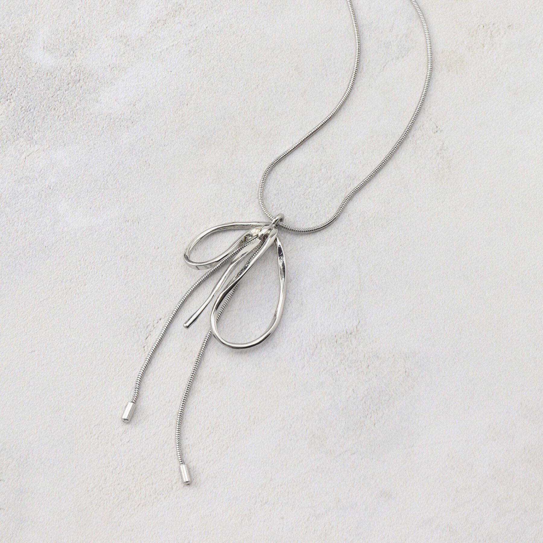 THE SHOP TK「リボンスネークネックレス」|ネックレス|