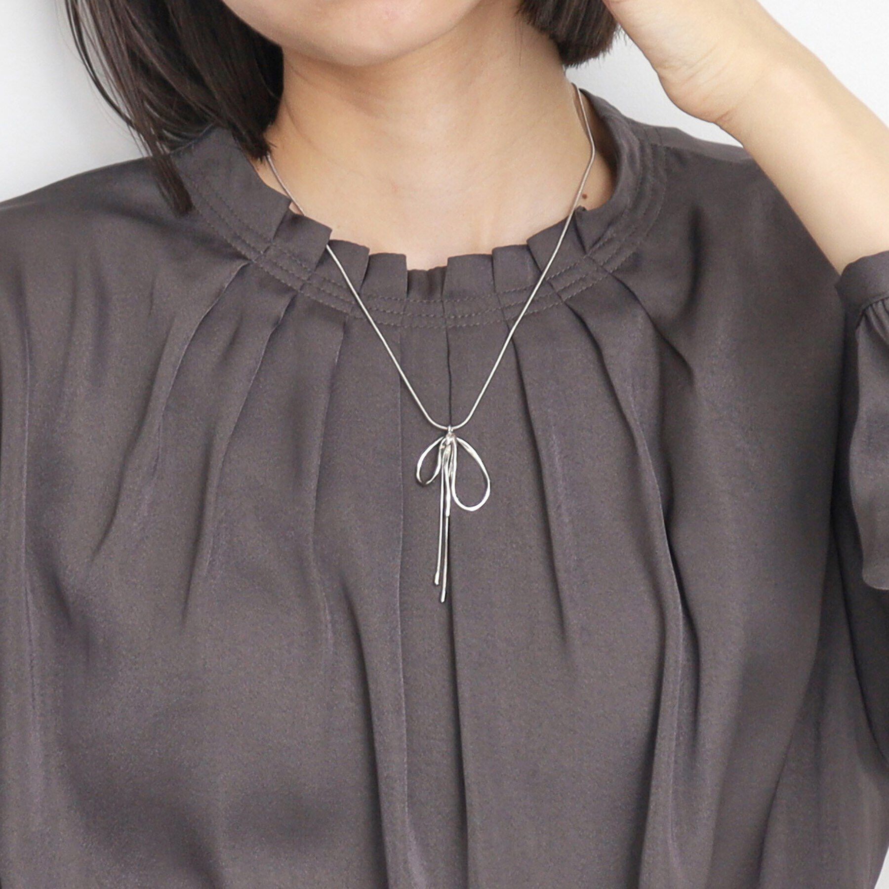 THE SHOP TK「リボンスネークネックレス」|ネックレス|