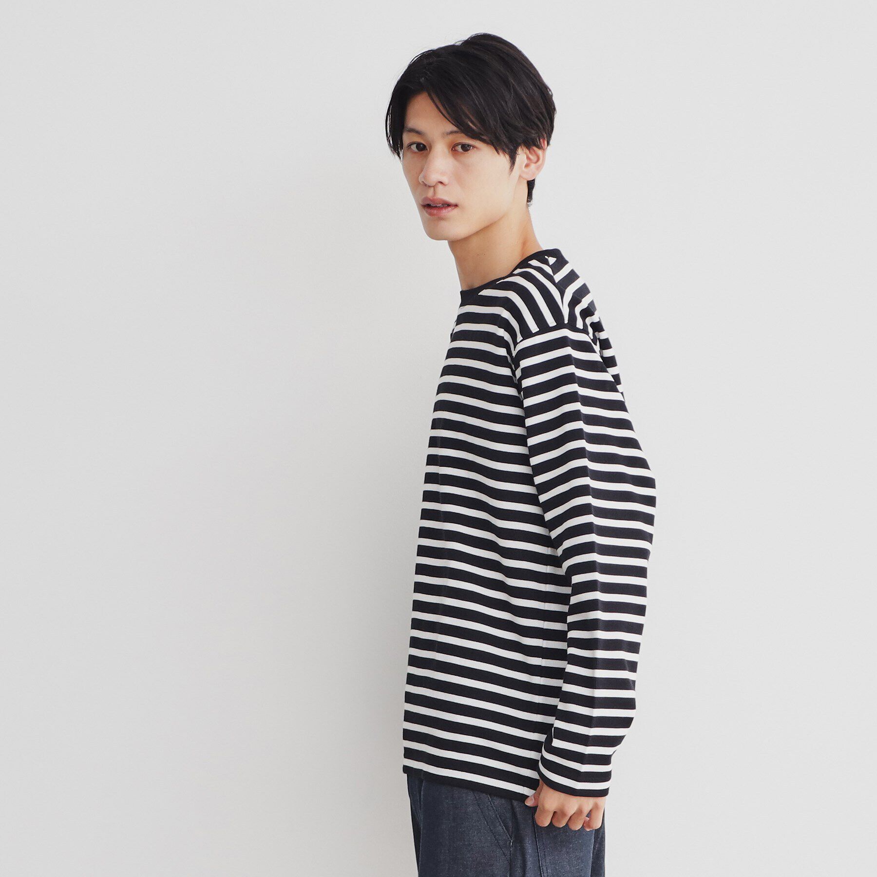 THE SHOP TK「サカリバクルーネック長袖Tシャツ」|Tシャツ・カットソー|