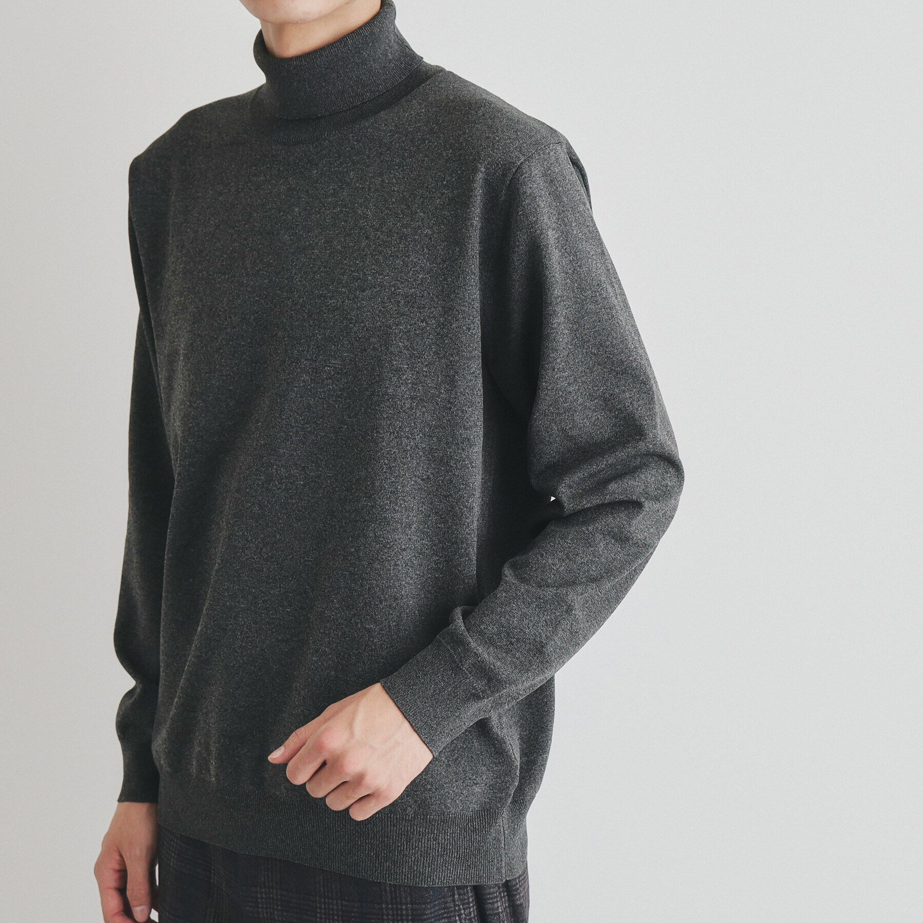 THE SHOP TK「ライトポリタートルニット」|ニット・セーター|