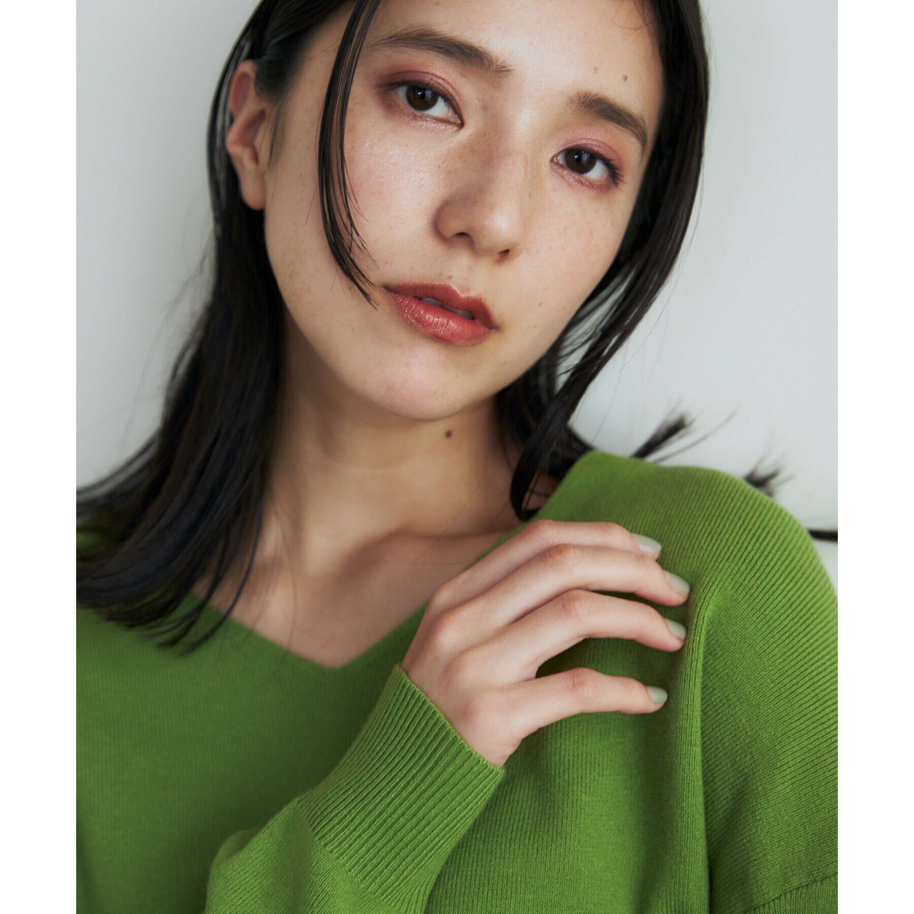 THE SHOP TK「【毛玉になりにくい／静電気防止】Vネックニット／洗える」|ニット・セーター|