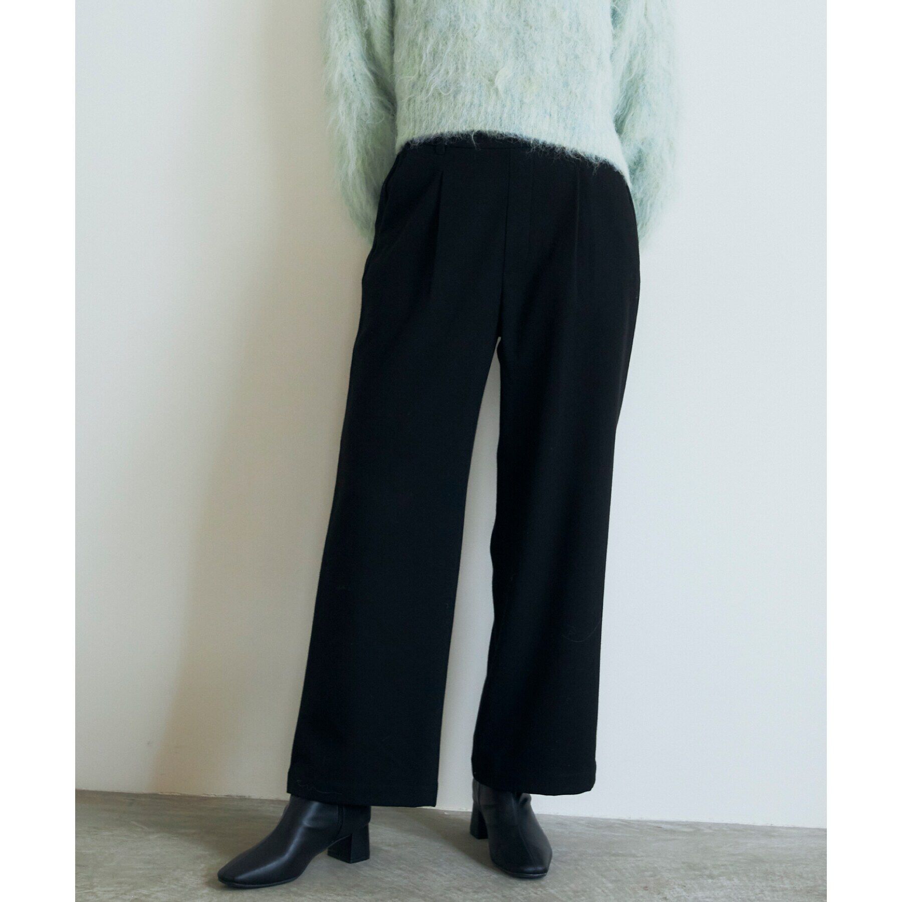 THE SHOP TK「【＠BAILA掲載】両面起毛ベーシックワイドパンツ/洗える」|その他|