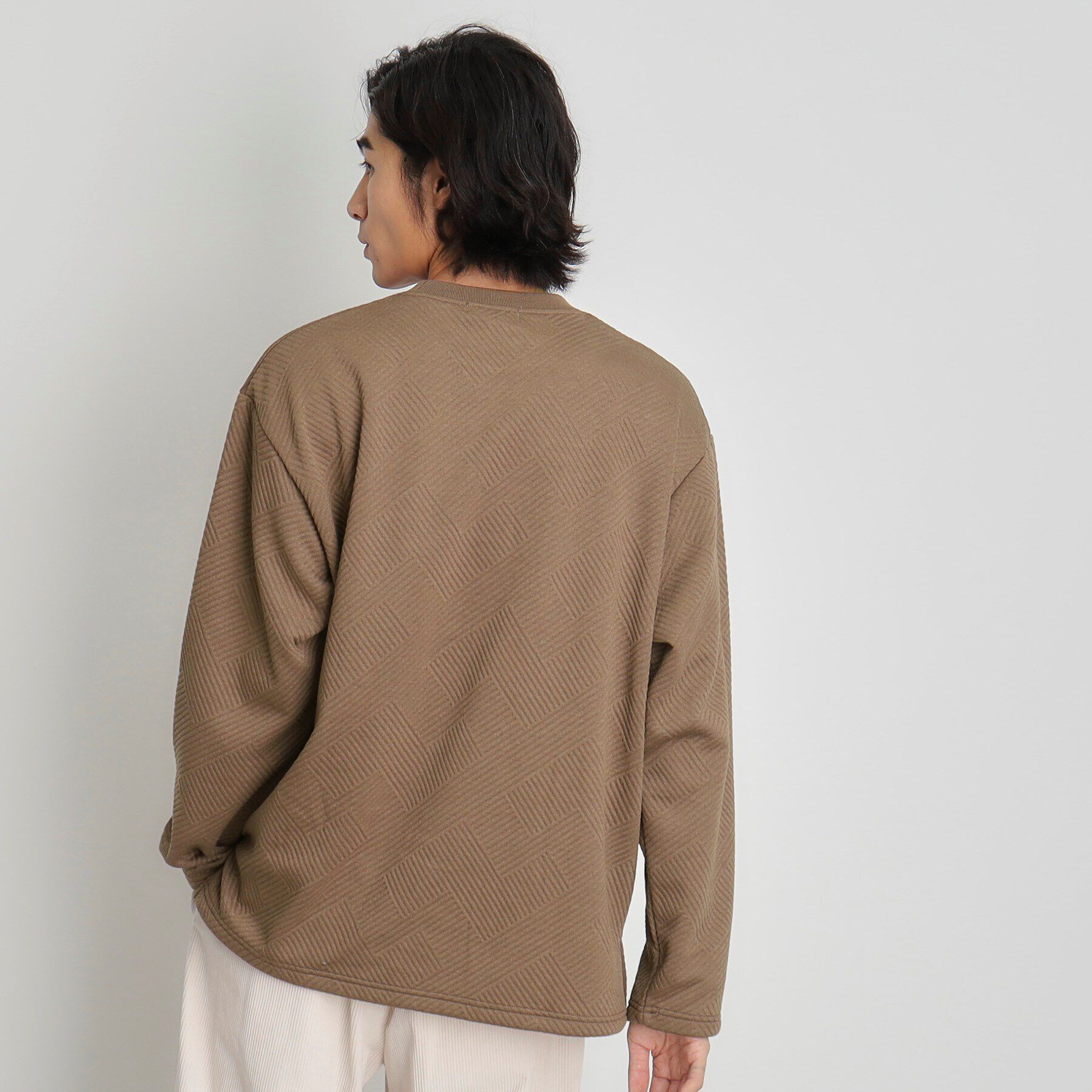 THE SHOP TK「ふくれキルティングフリースプルオーバー」|Tシャツ・カットソー|