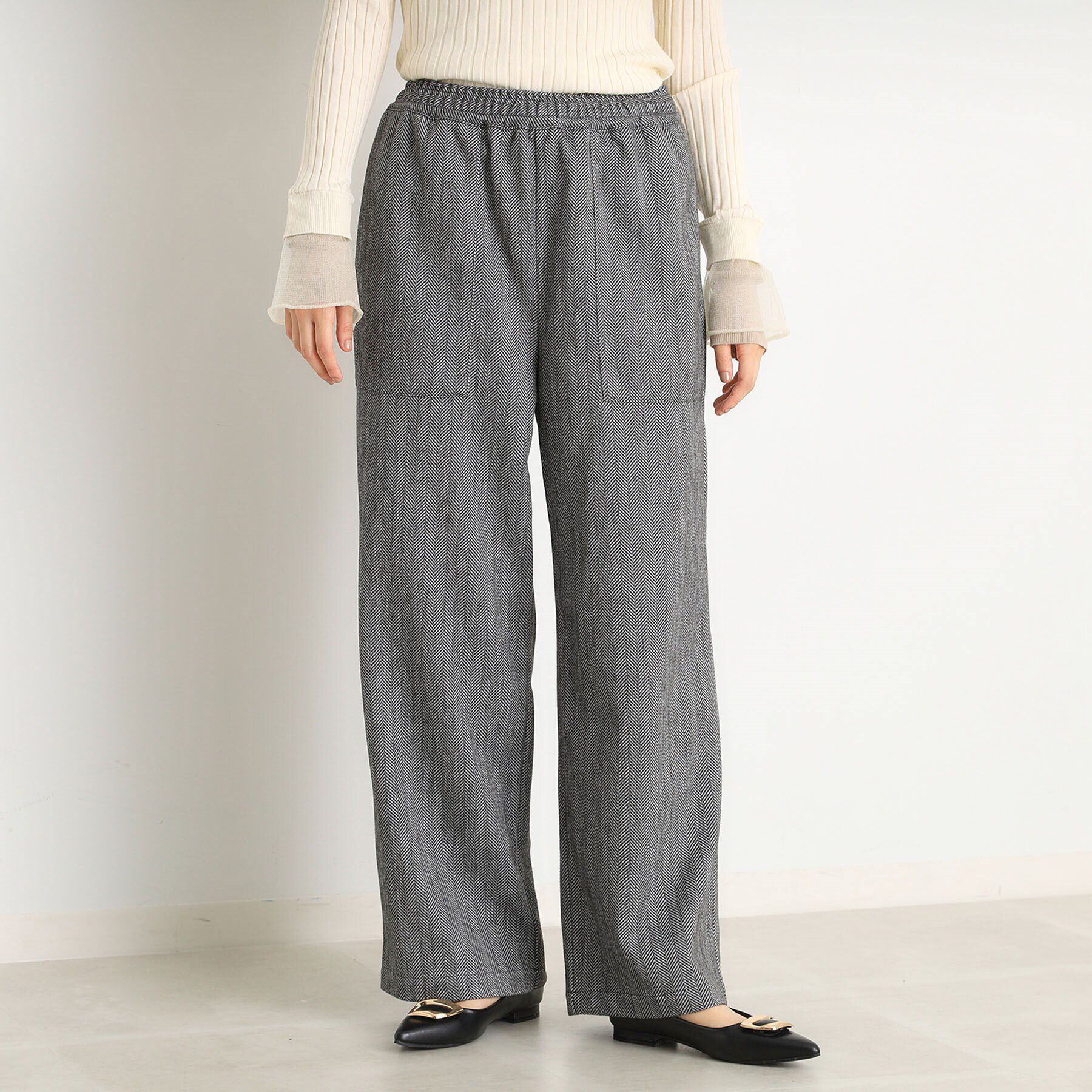 THE SHOP TK「圧縮ジャージ柄アソートワイドイージーパンツ」|その他|