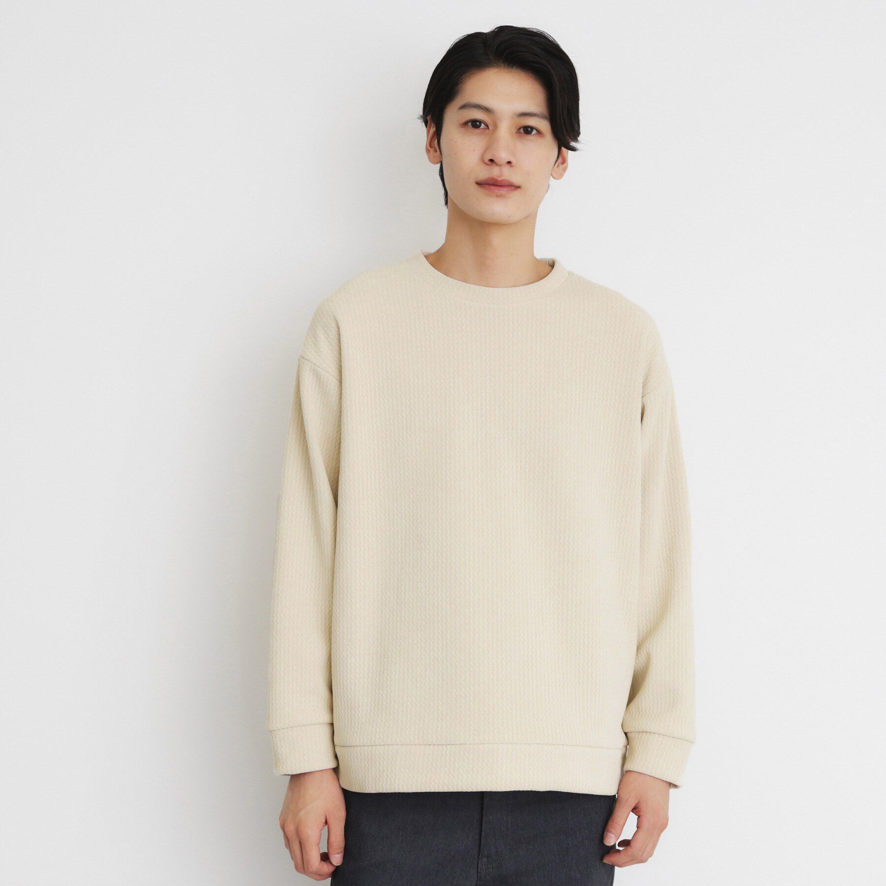 THE SHOP TK「ジャカードモールボアプルオーバー」|Tシャツ・カットソー|