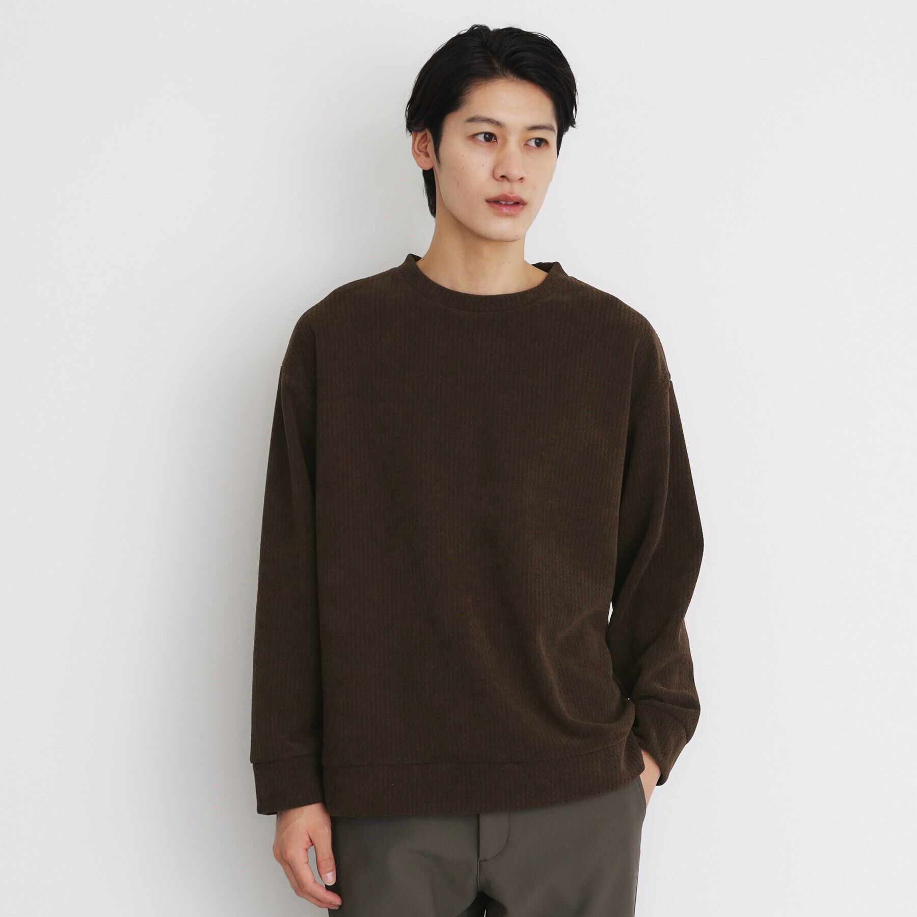 THE SHOP TK「ジャカードモールボアプルオーバー」|Tシャツ・カットソー|