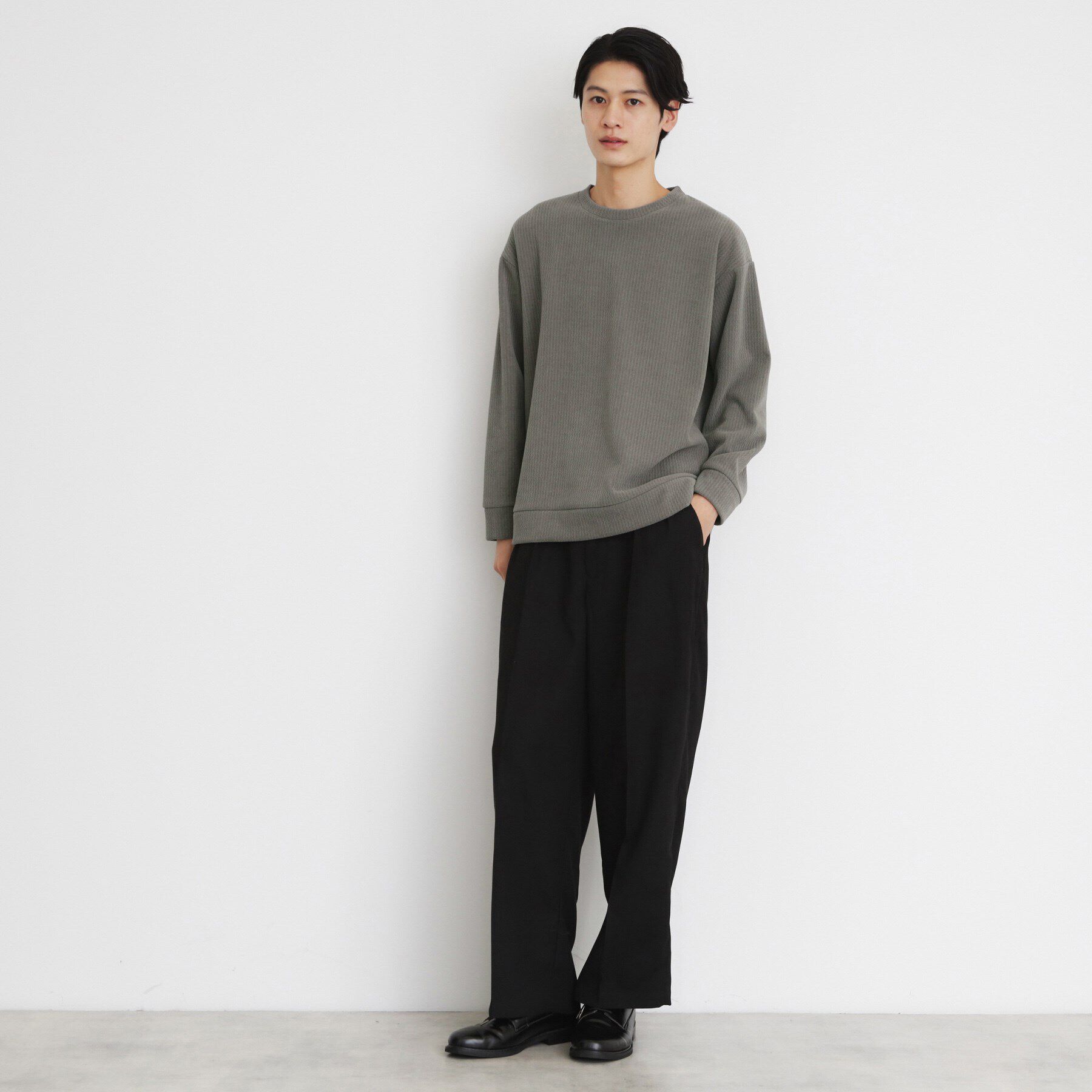 THE SHOP TK「ジャカードモールボアプルオーバー」|Tシャツ・カットソー|