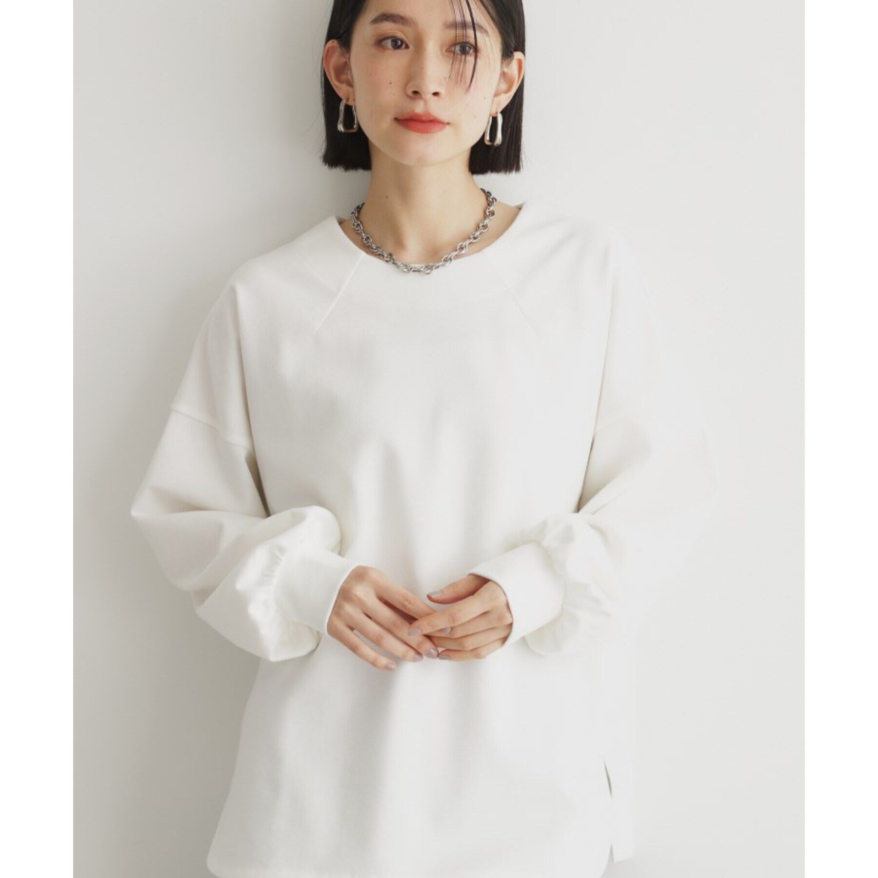 THE SHOP TK「【あったか機能】サーモジャージプルオーバー/洗える」|Tシャツ・カットソー|