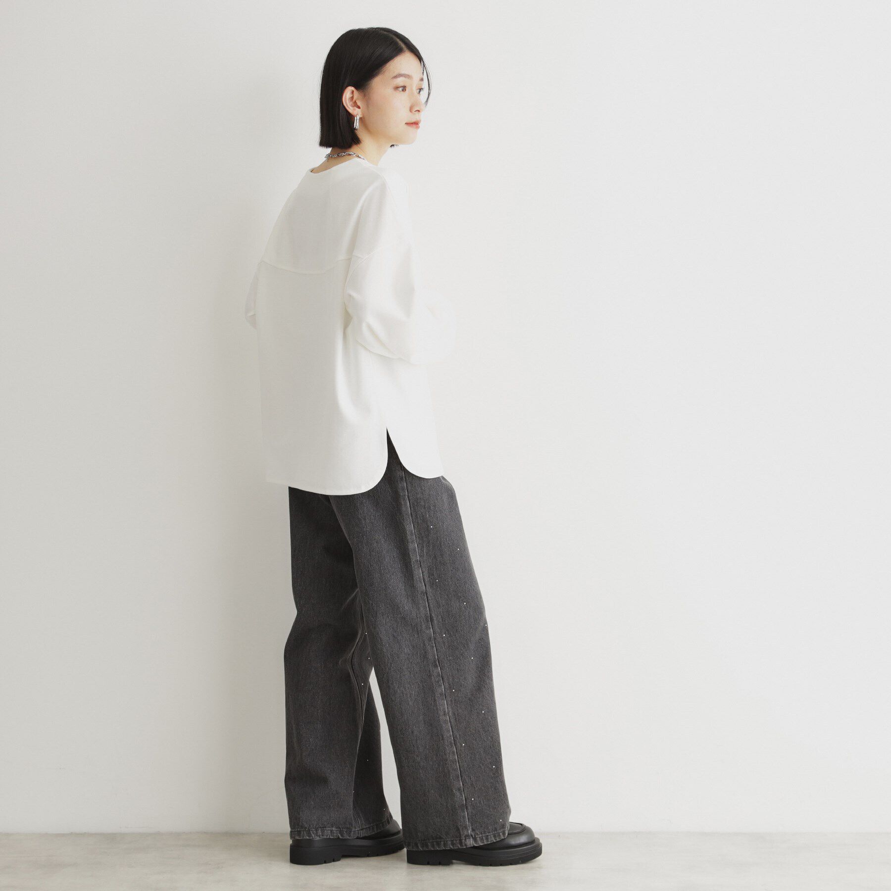 THE SHOP TK「【あったか機能】サーモジャージプルオーバー/洗える」|Tシャツ・カットソー|