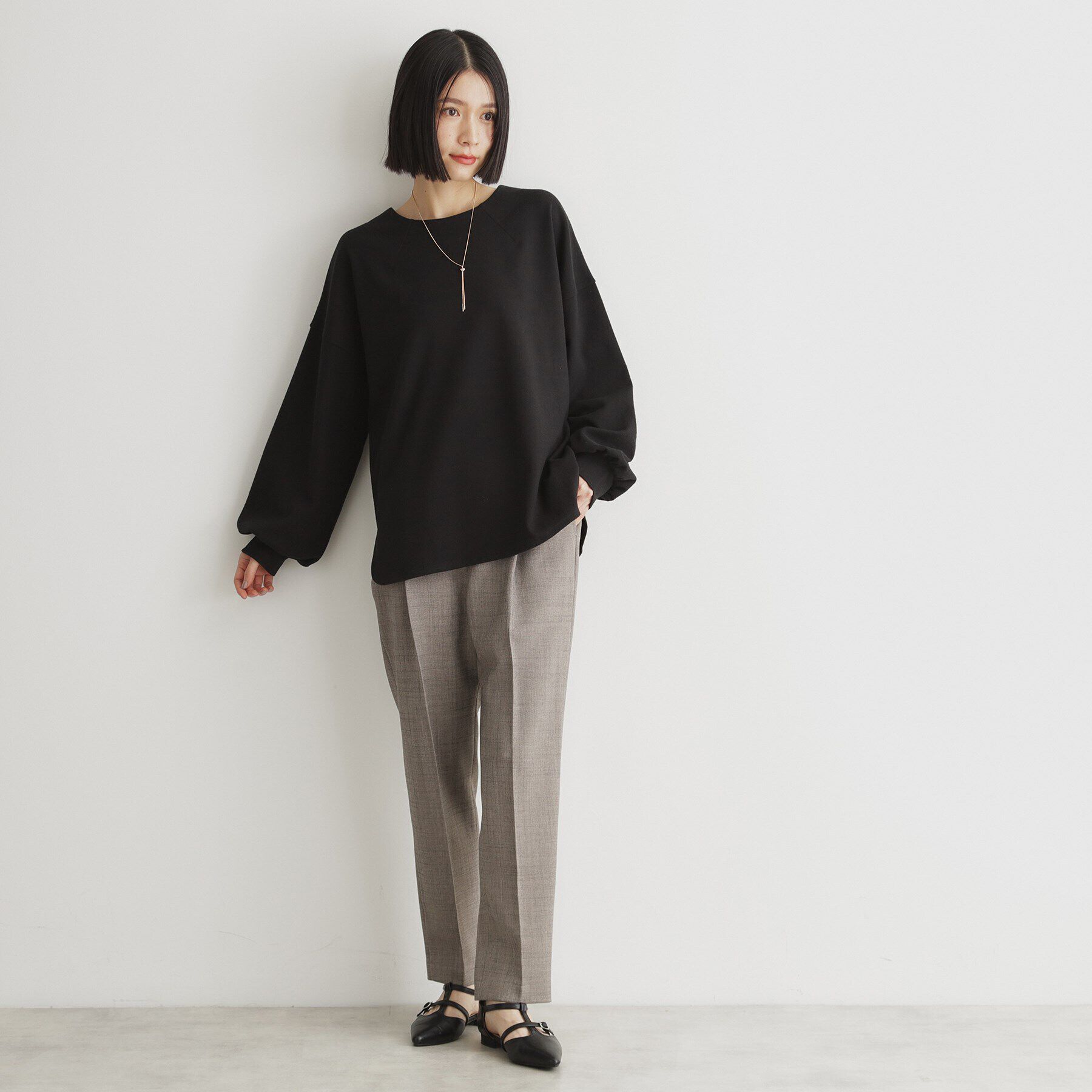 THE SHOP TK「【あったか機能】サーモジャージプルオーバー/洗える」|Tシャツ・カットソー|