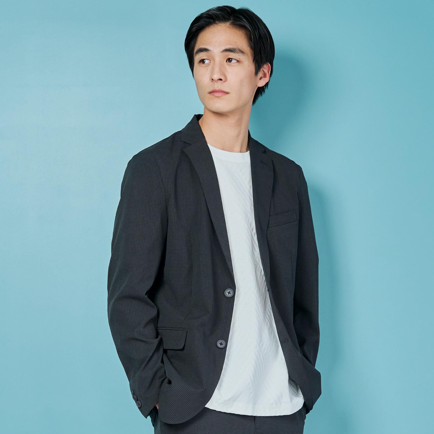 THE SHOP TK「ライトドッツジャケット【セットアップ可/洗濯機OK】」|テーラードジャケット|