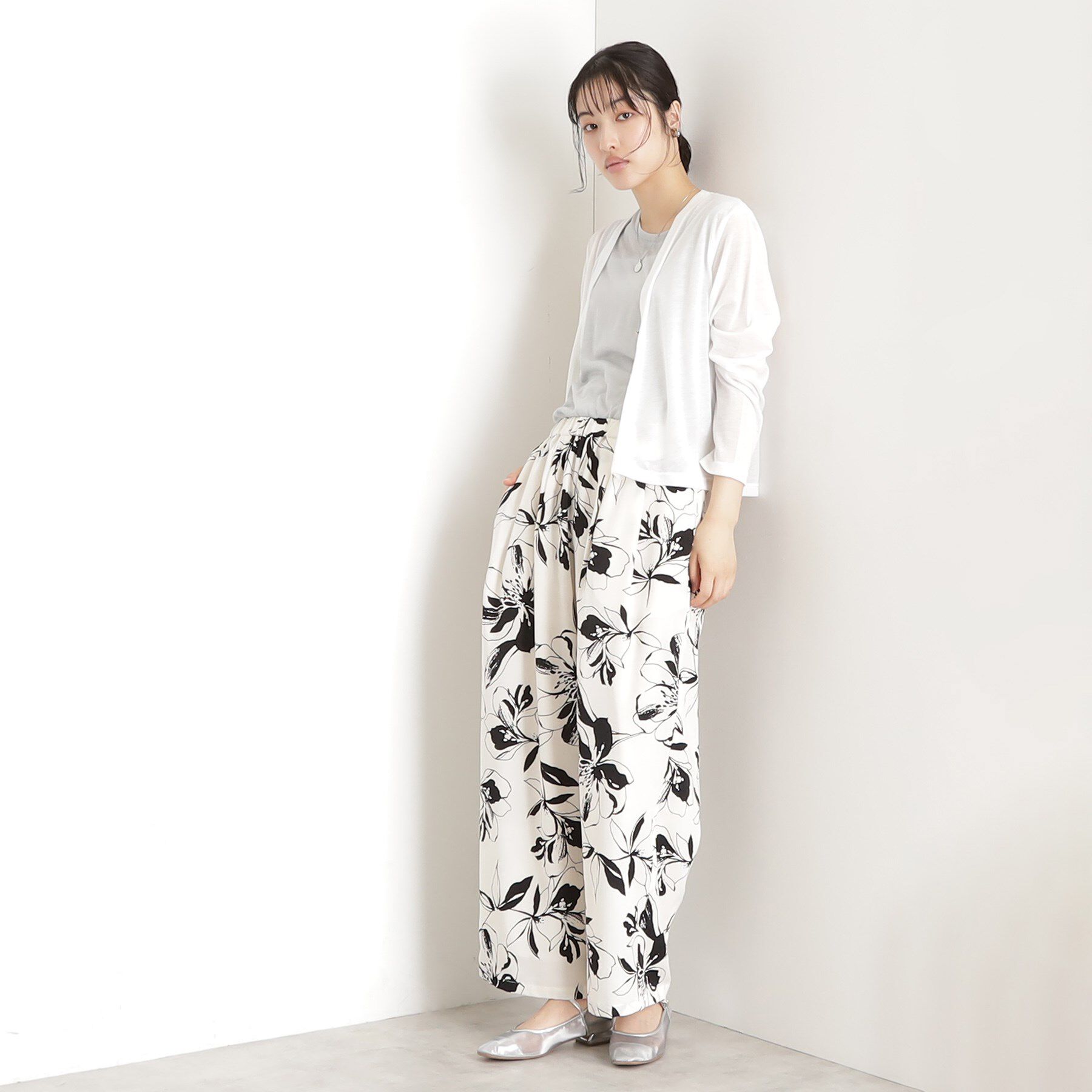 THE SHOP TK「フラワープリントイージーパンツ【洗える】」|その他|